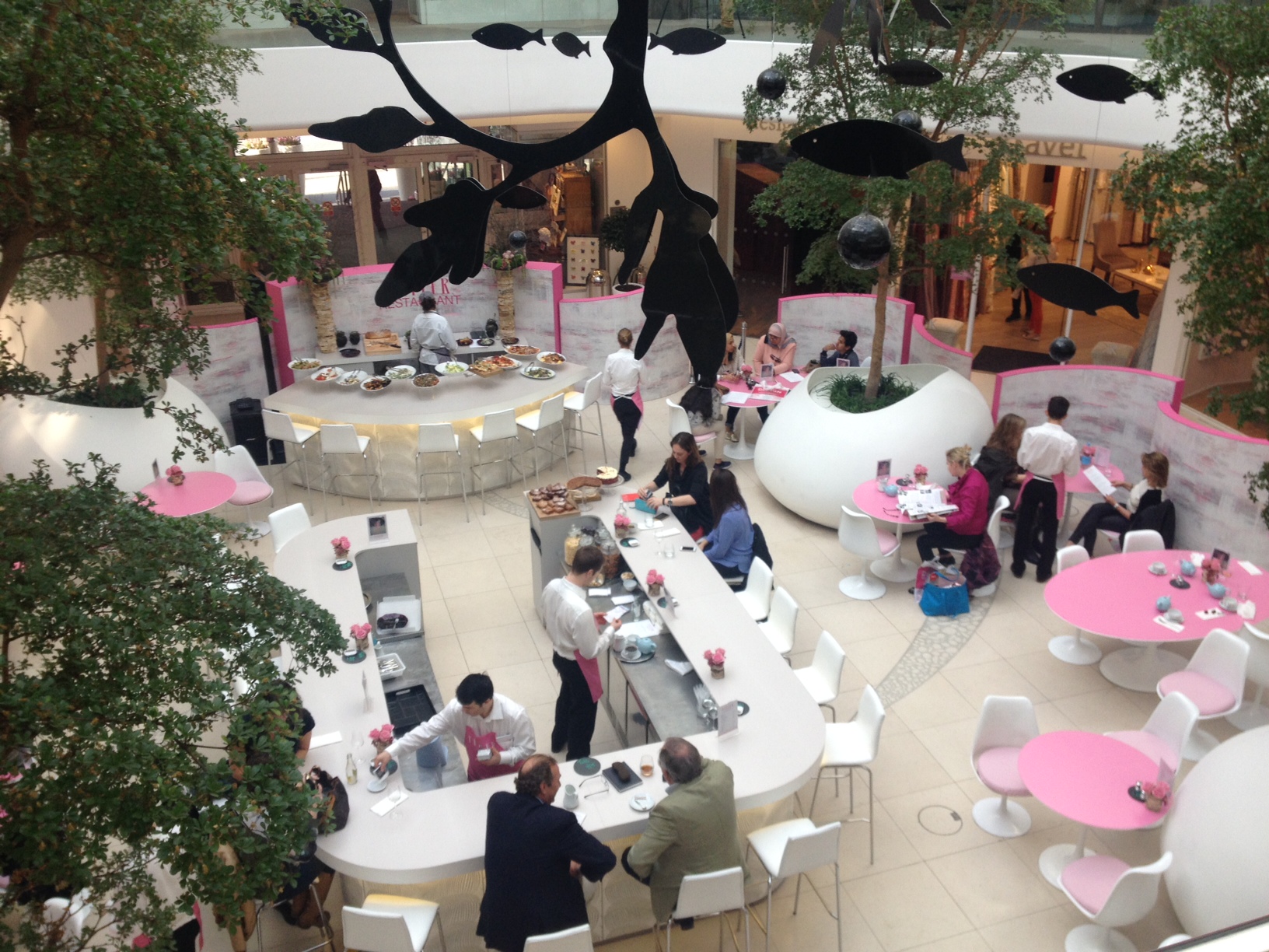 Ground Floor of the North Dome of the Harbour converted into a pop up restaurant and bar