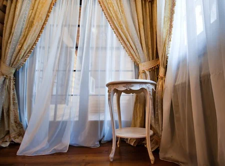 Double sheer curtains