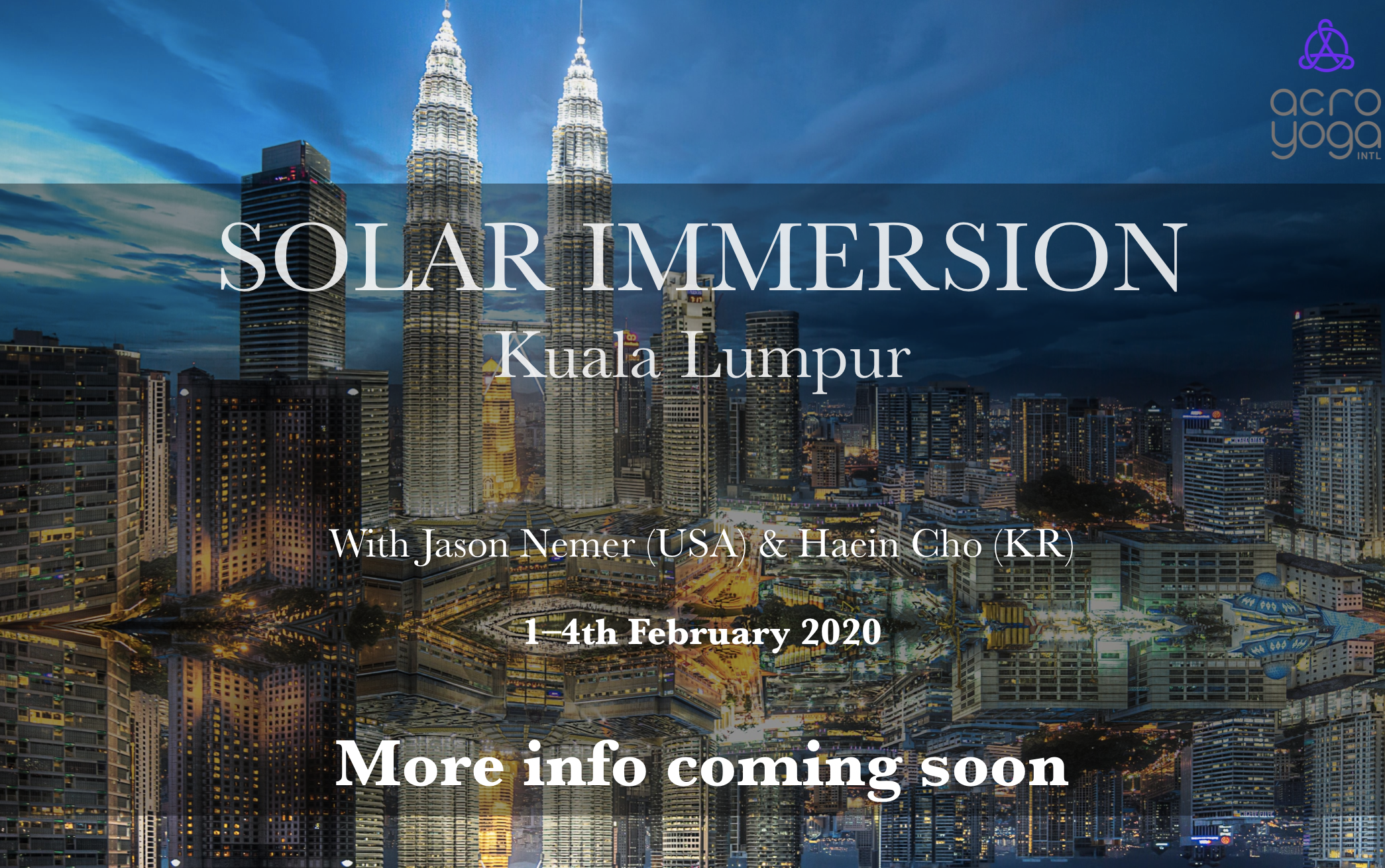 Malaysia Acroyoga Solar Immersion 1-4th Feb