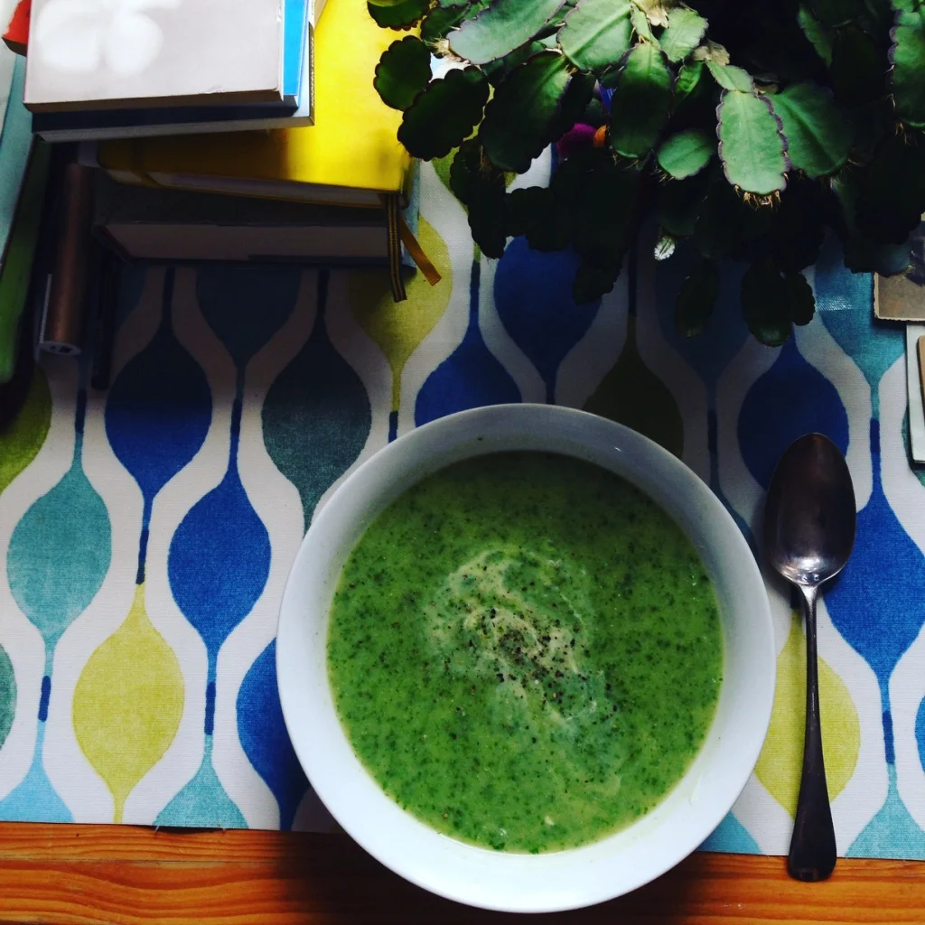 Watercress soup - probably *the* best thing you can eat when trying to recalibrate, it completely detoxifies the body! And it's so yummy. I made Sarah Wilson's recipe in I Quit Sugar For Life .