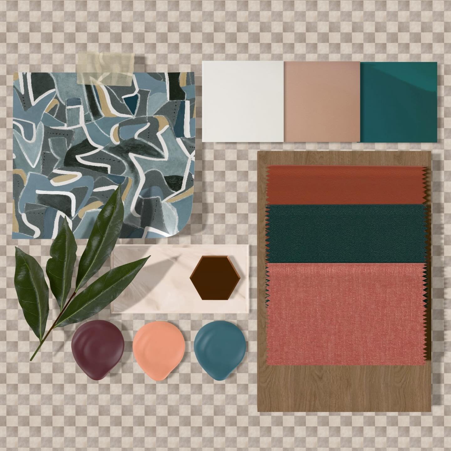 SNEAK PEAK - SMOKY BOYS 👀

Using their brand colours we&rsquo;ve created a bright, bold scheme. Graphic wallpaper, rich emerald tiles and leathers add a hint of moodiness while the blush &amp; clay colours soften the scheme. @smokyboys 

#restaurant