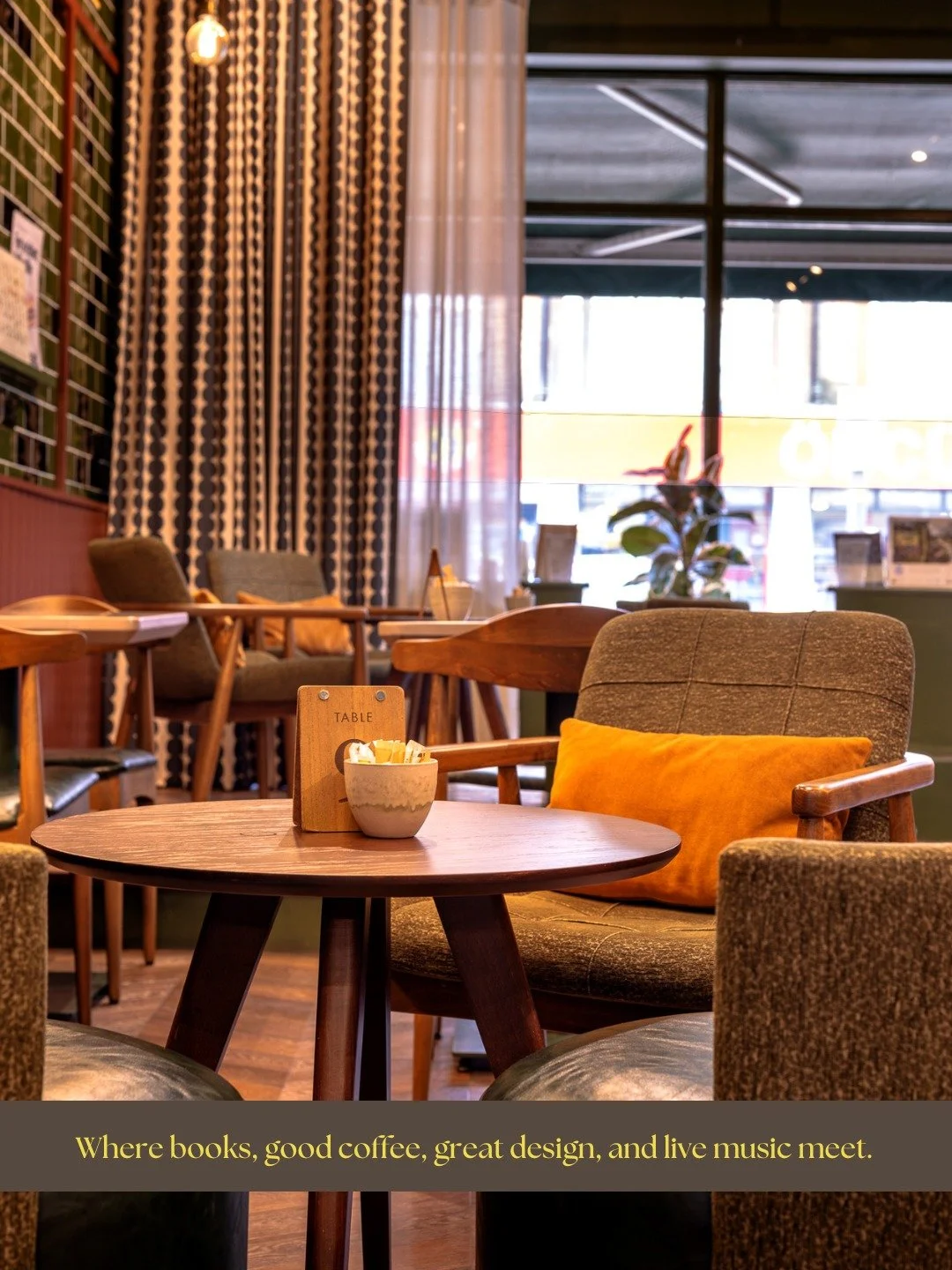 Where books, good coffee, great design, and live music meet. 

David&rsquo;s Caf&eacute; was a particularly special project for us. It sits right on our doorstep in Letchworth Garden City, and designing a space for our own community made the work eve