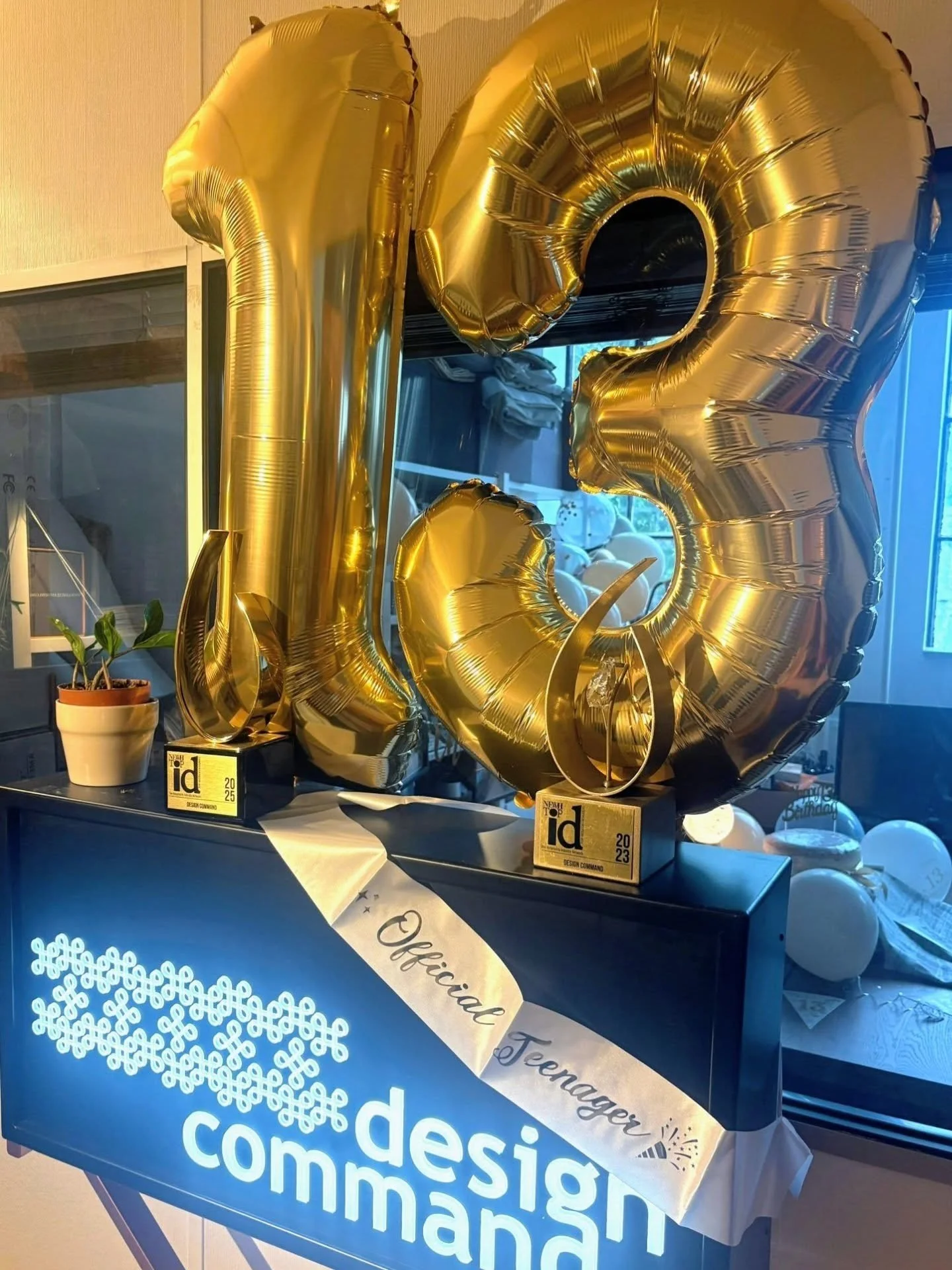 Officially a teenager 🎉 Design Command celebrates 13 years in business ❤️ Lots of exciting things to come ✨ 
.
.
.
 #hospitalitydesign #femalefounders