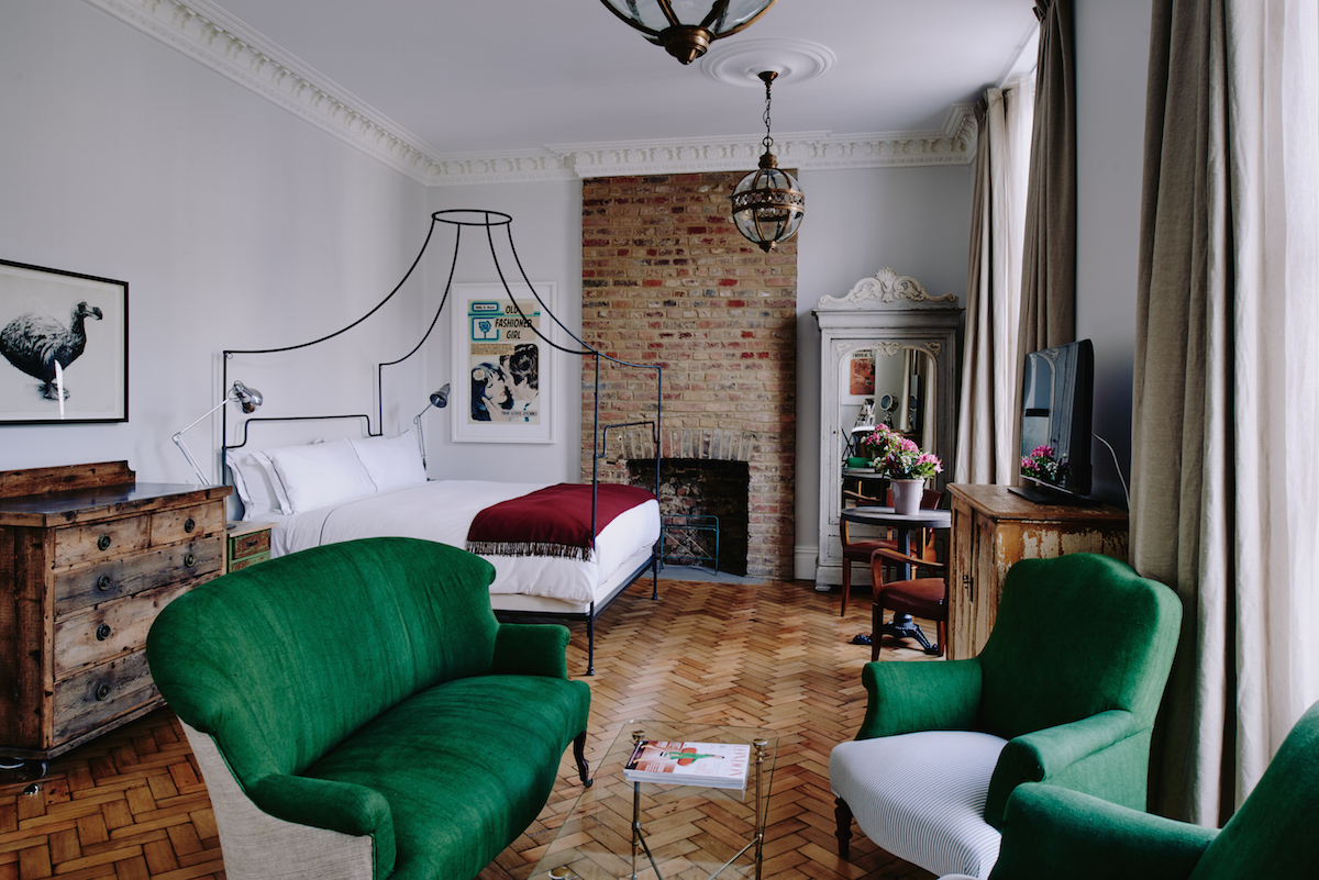 Incredible, decadent suite with bath in the open space and an array of treasure troves.