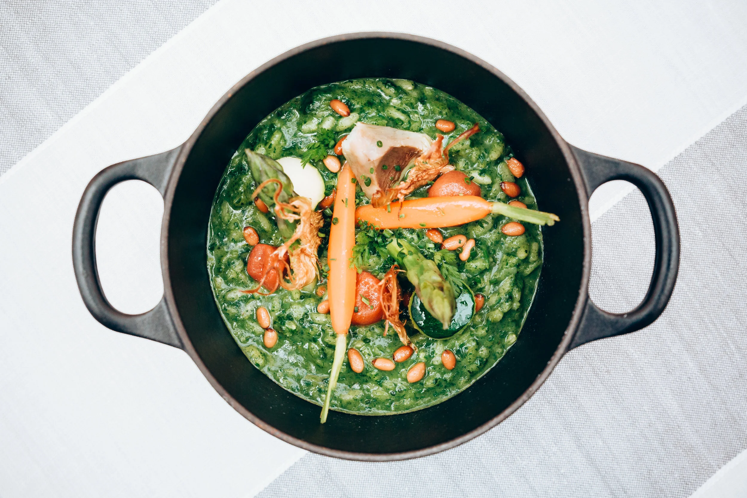 Mediterranean dishes with a modern twist served at 'Quadrat'Restaurant. 