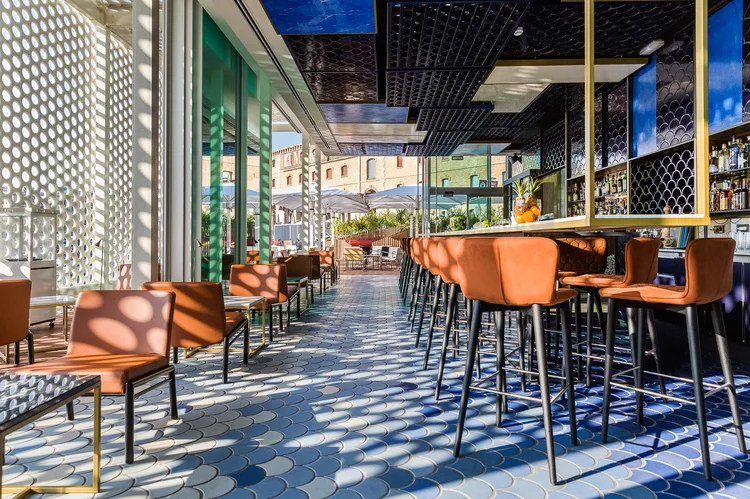 The view from inside port based restaurant One Ocean Club. Image: One Ocean Club
