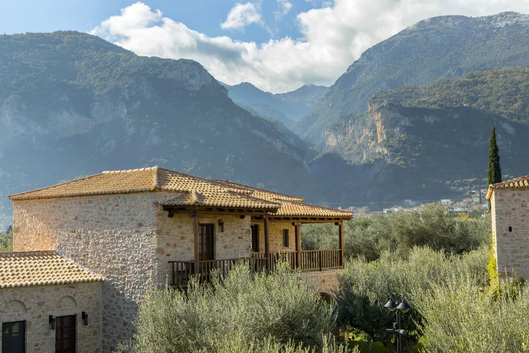 Scenic and enchanting view of the Peloponnese, where you can find boutique Mystras Palace Resort & Spa.