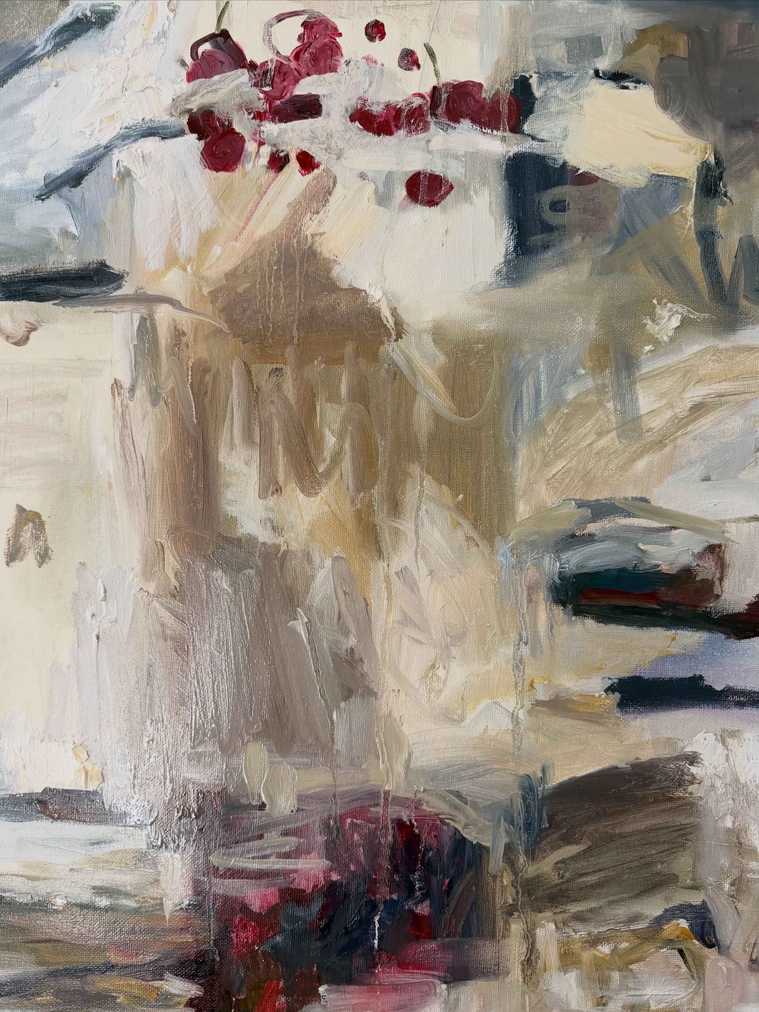 Still deciding whether to call this one done 🎂

#oilpainting #fineart #abstract #abstractart #newenglandartist