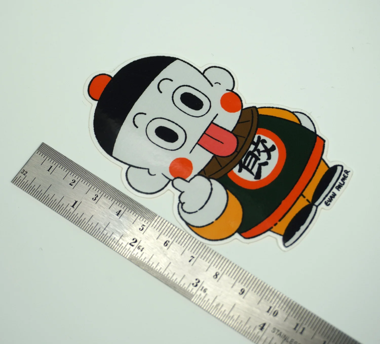 Rude Chiaotzu Vinyl Sticker — Evan Palmer Comics