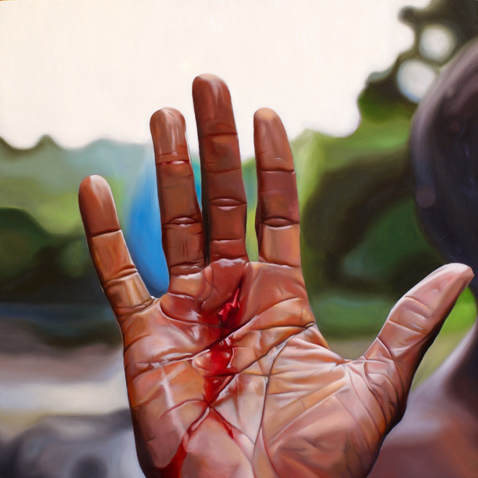 Pause 24" x 24" oil on panel