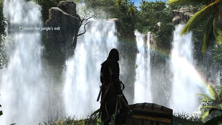 Waterfall and Rainbow in AC4