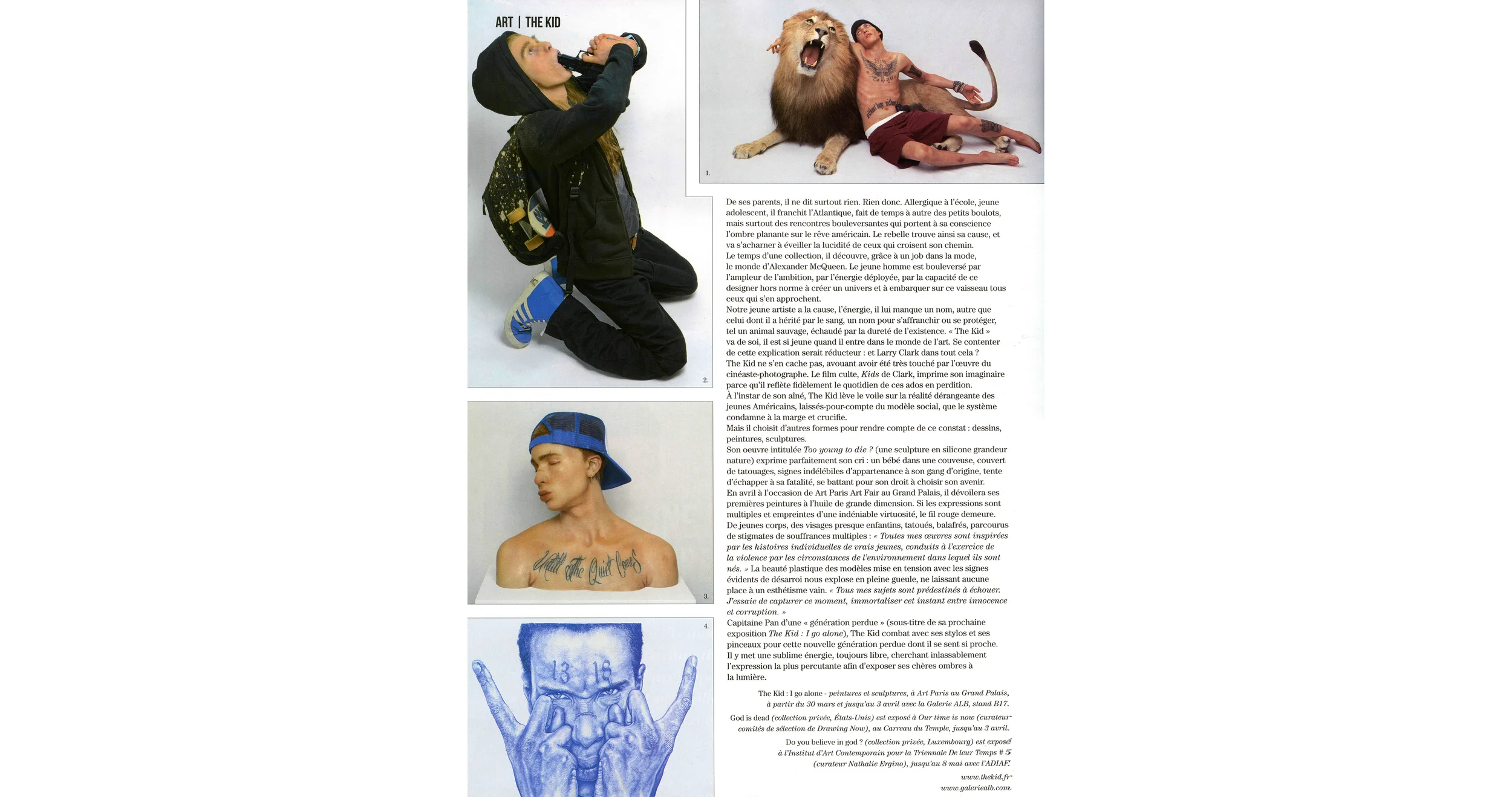 THE KID in ARTRAVEL April May 2016 page 200.jpg