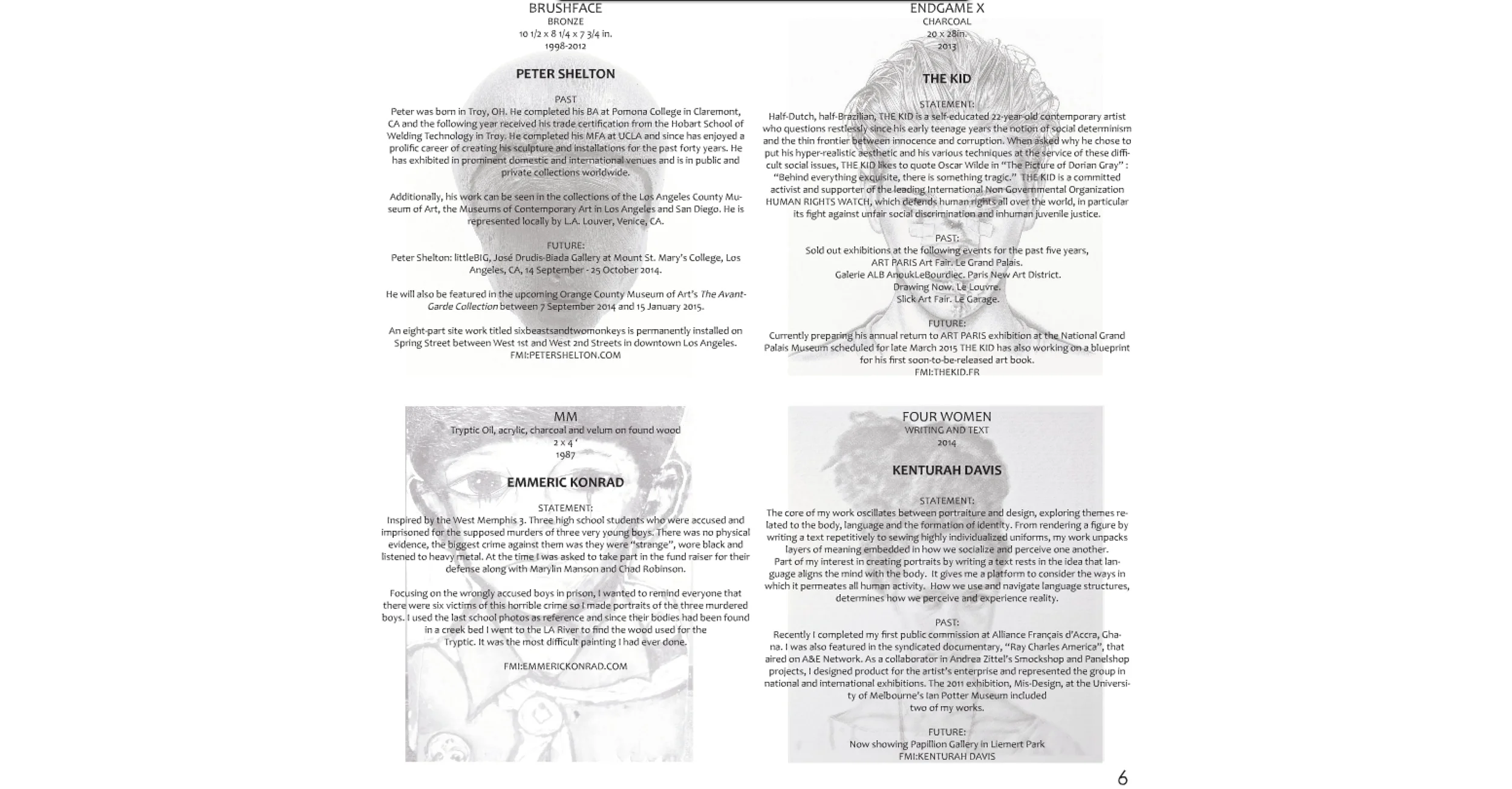 THE KID in ART WALK NEWS Newspaper USA Los Angeles California September 2014 4works.jpg