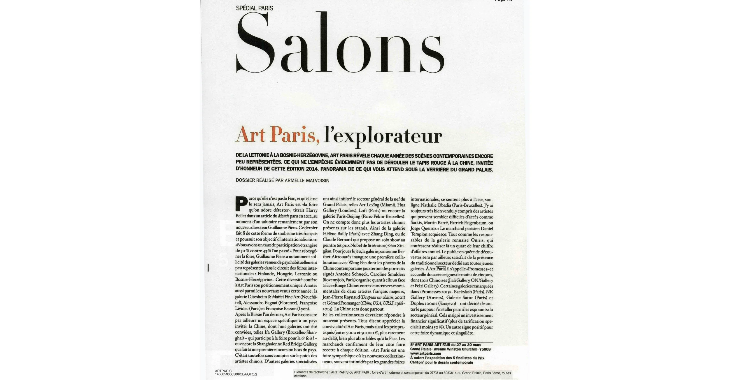 THE KID in BEAUX ARTS Magazine April 2014 1.jpg