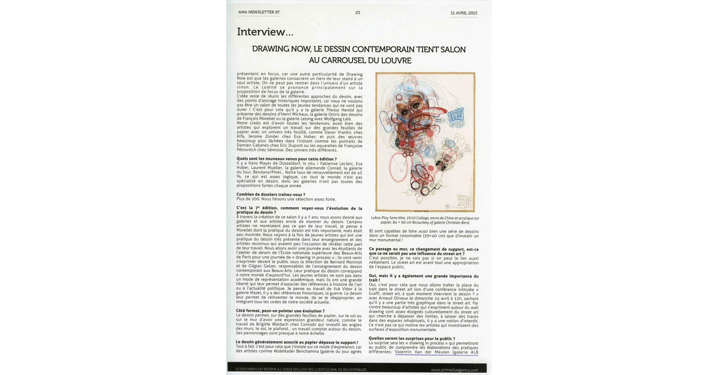 THE KID in ART MEDIA AGENCY Magazine France March 2014 2.jpg