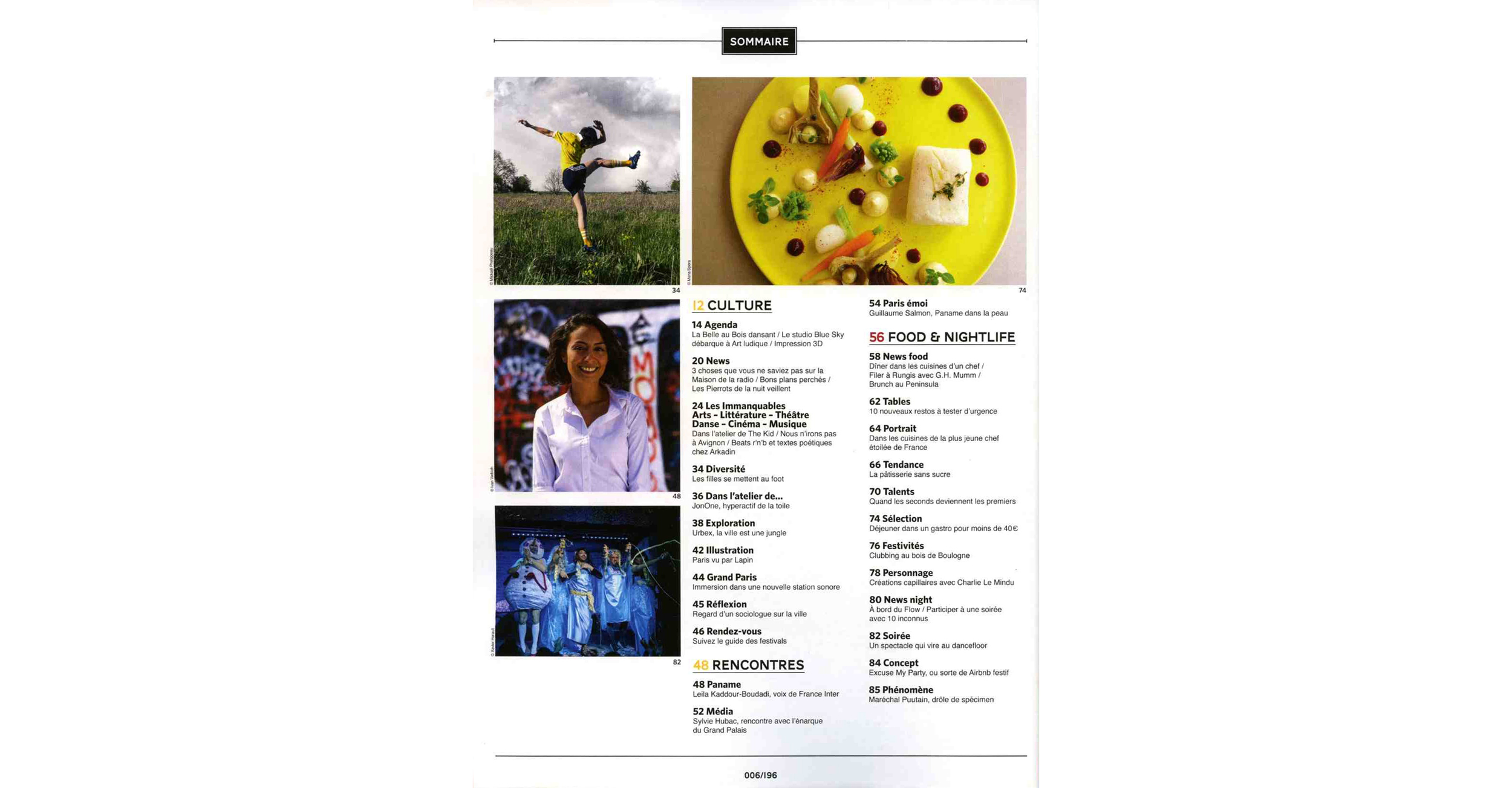 THE KID in VIVRE PARIS Magazine Print Issue Summer 2016 Contents Page 150dpi .jpg