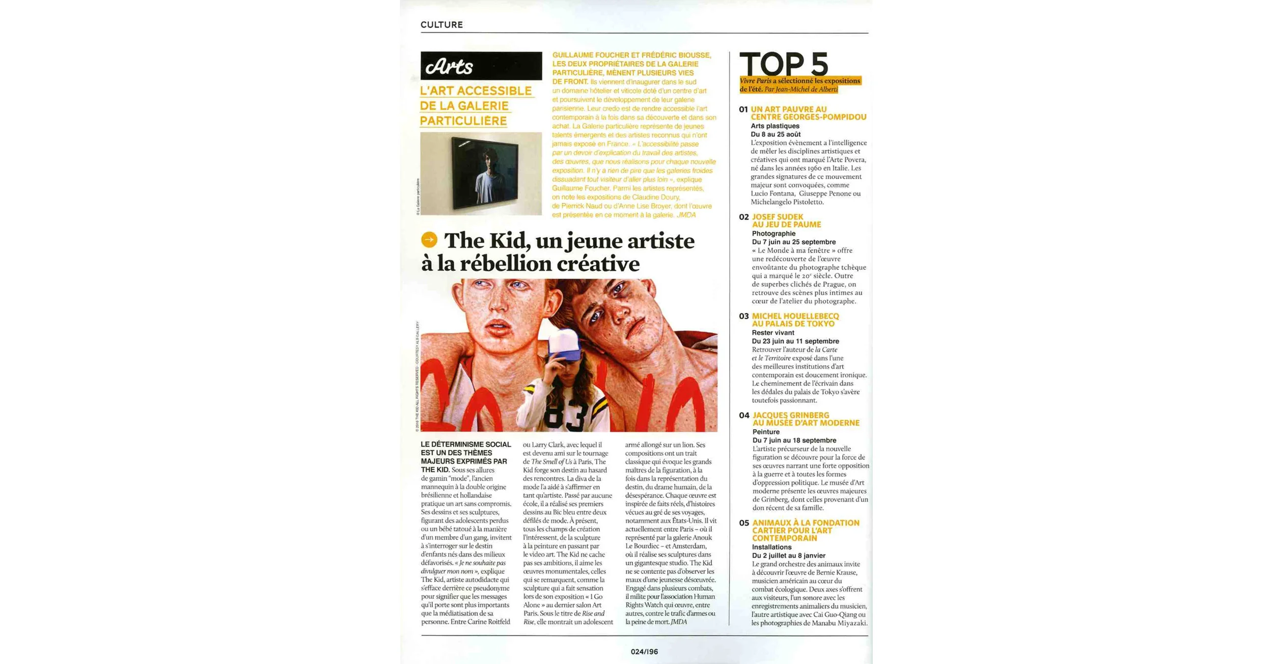 THE KID in VIVRE PARIS Magazine Print Issue Summer 2016 Page 24 150dpi Web.jpg