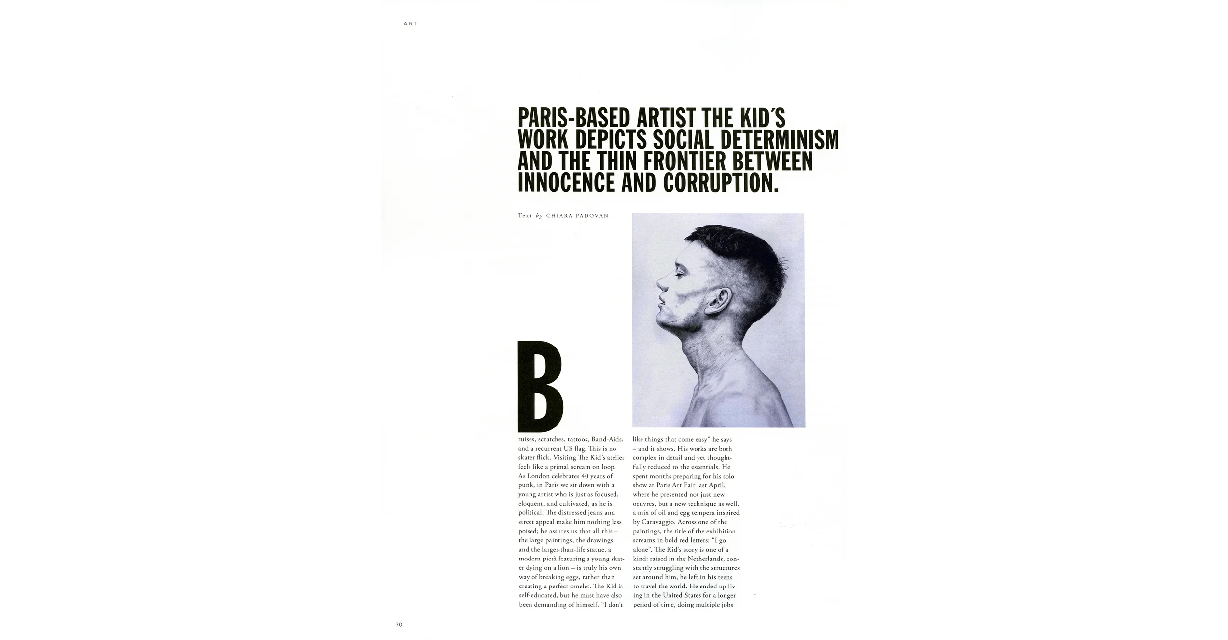 THE KID in PLATEA Magazine Summer 2016 Print Issue Pages 70 to 73 Page 70 150dpi Web.jpg