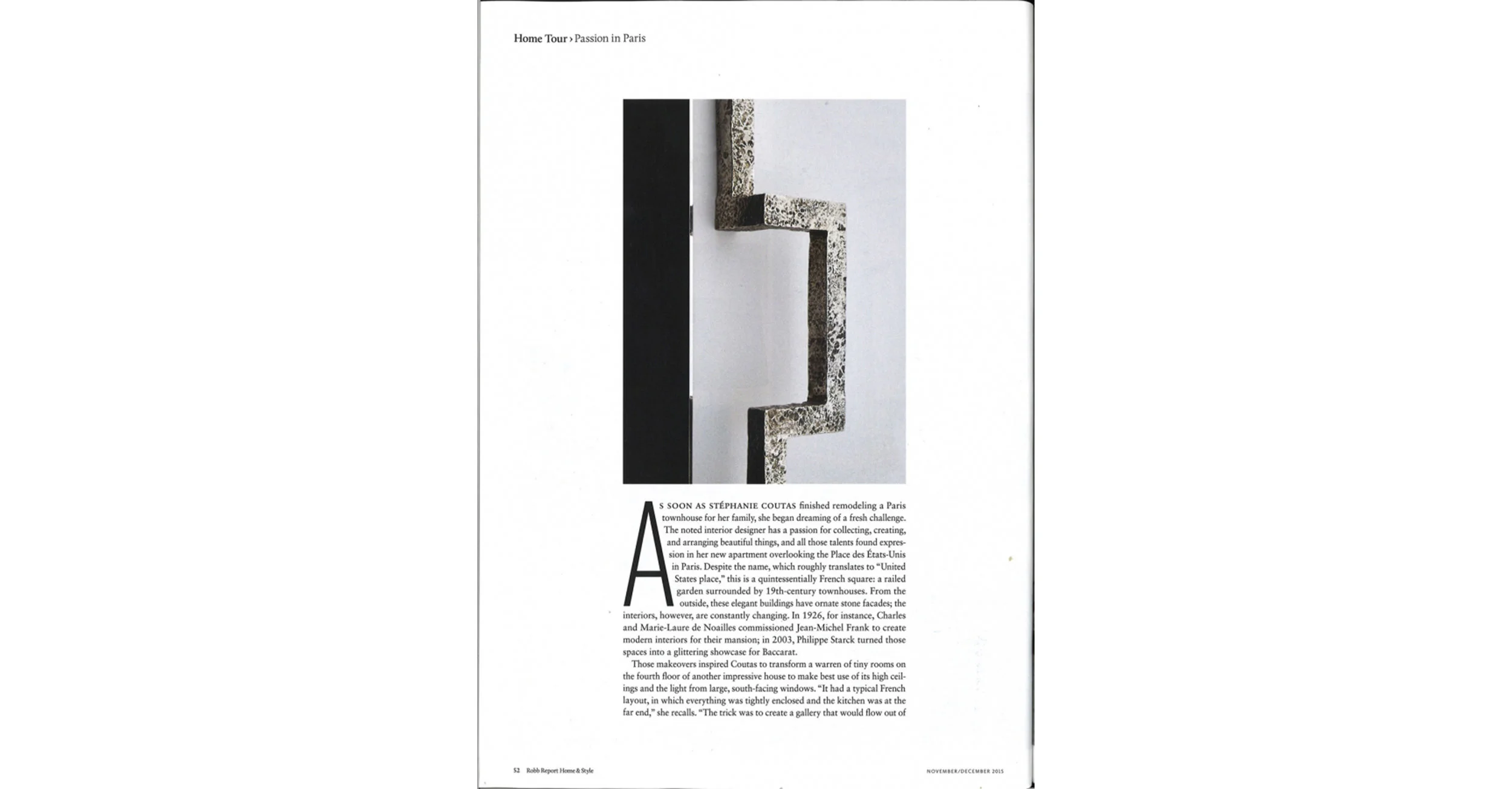 THE KID in THE ROBB REPORT HOME AND STYLE - New York USA - November December 2015 Print Issue - Pages 48 to 60 - Page 52.jpg
