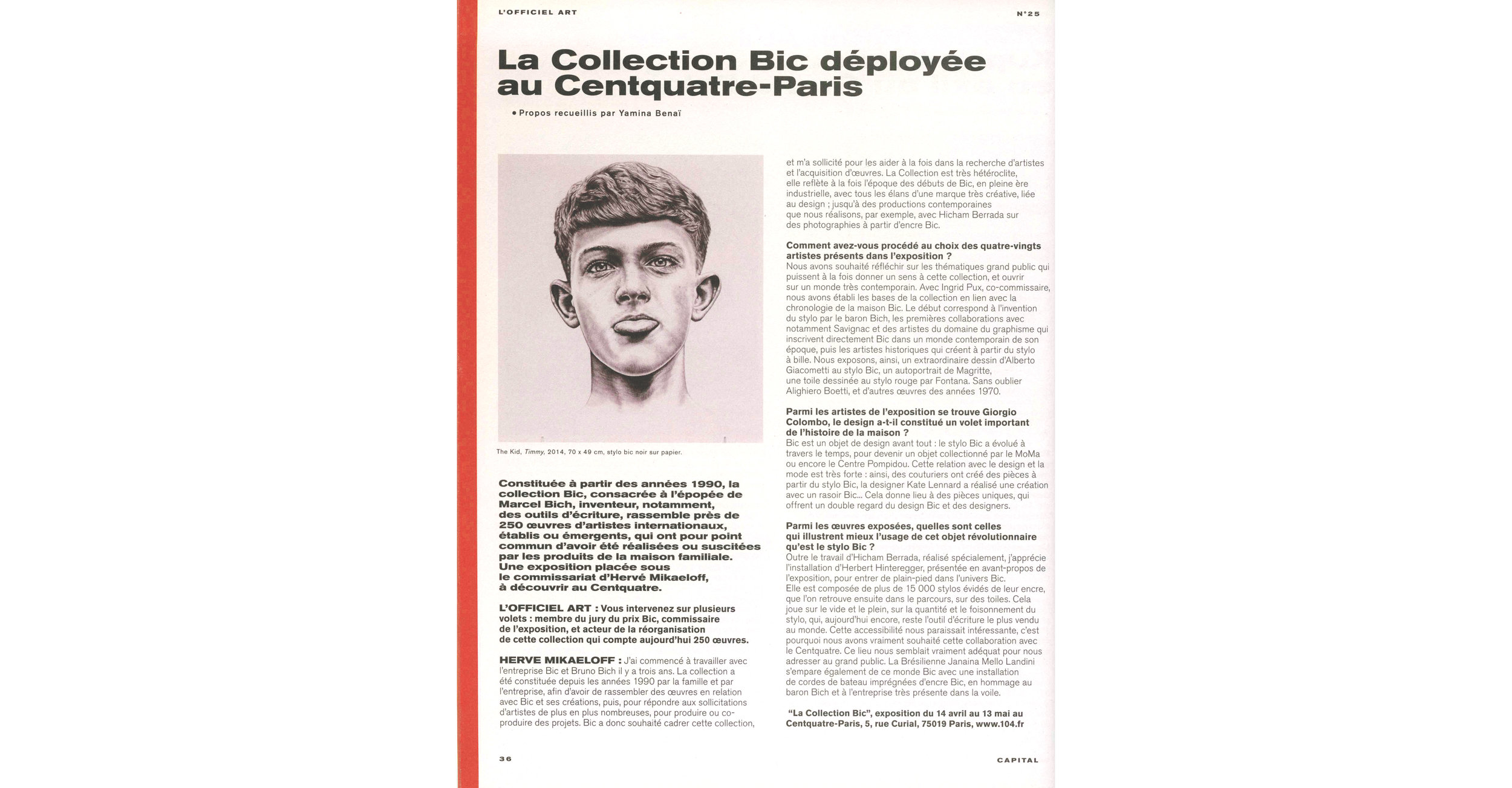 THE KID in OFFICIEL ART Magazine - March April May 2018 Print Issue - France - Page 36 - Page 36 - 150dpi - Web wb.jpg