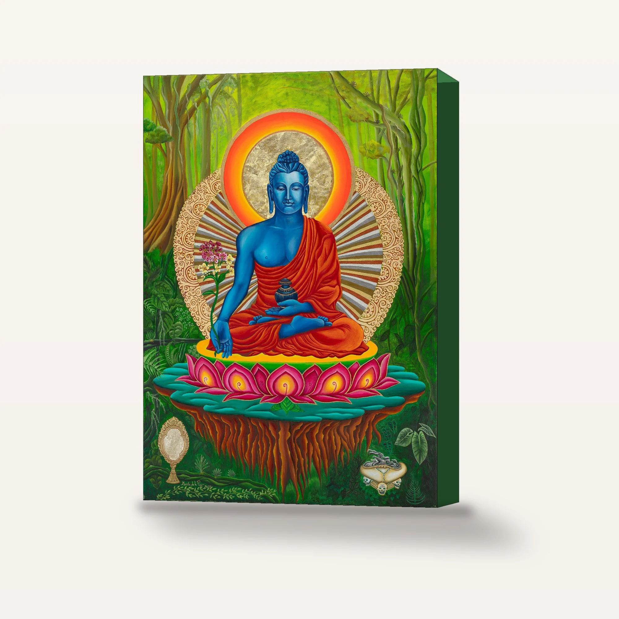 Medicine Buddha Canvas Wrap