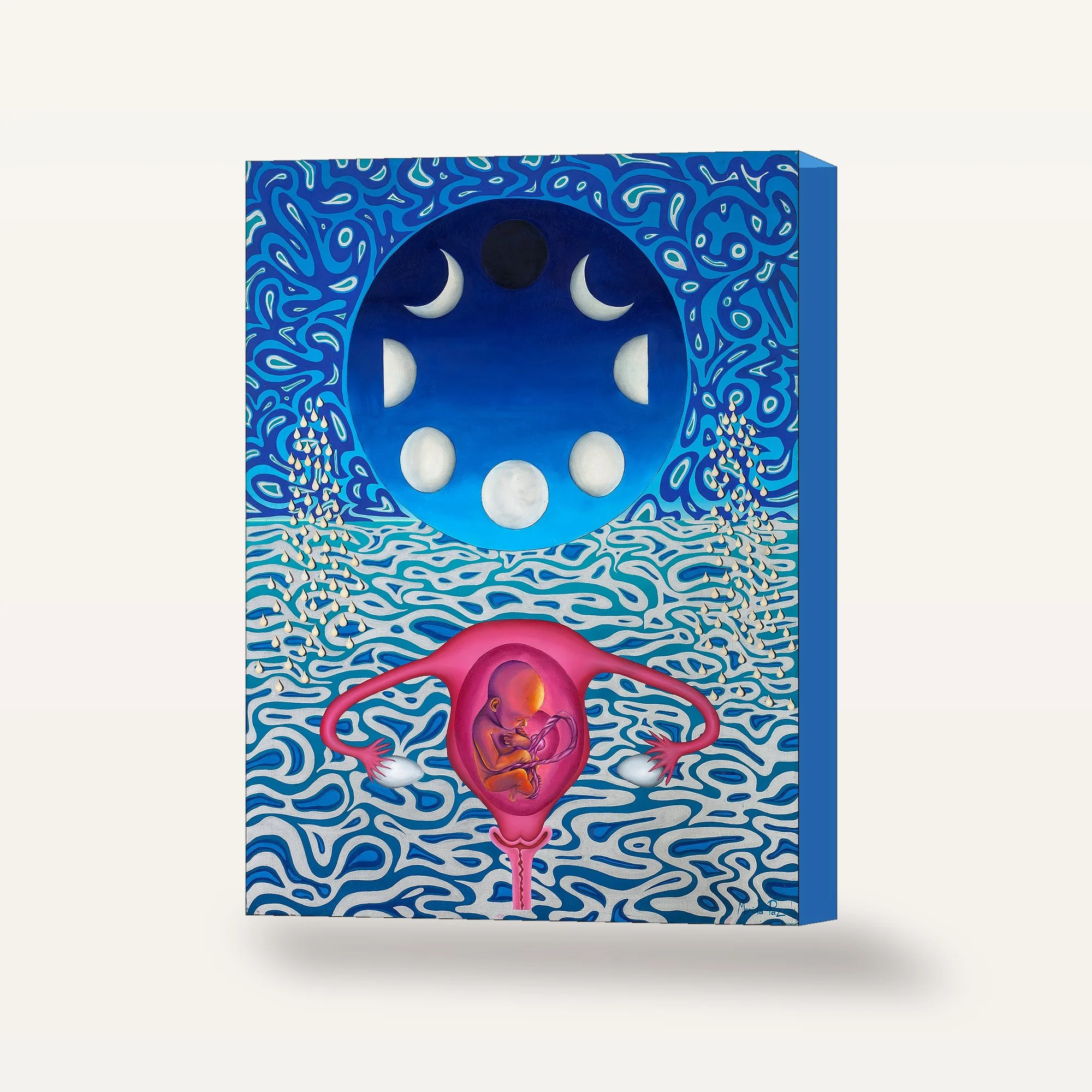 Moon Womb Canvas Wrap