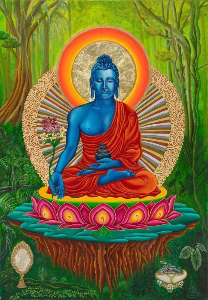 Medicine Buddha Paper Print