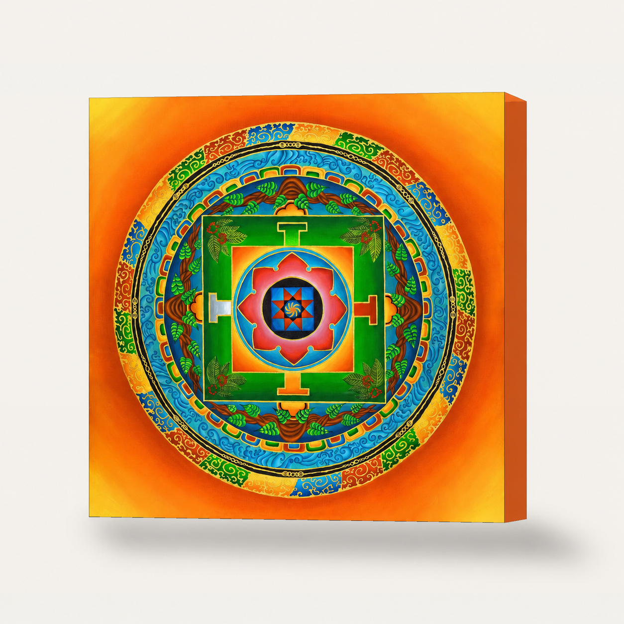 Water Medicine Mandala Canvas Wrap