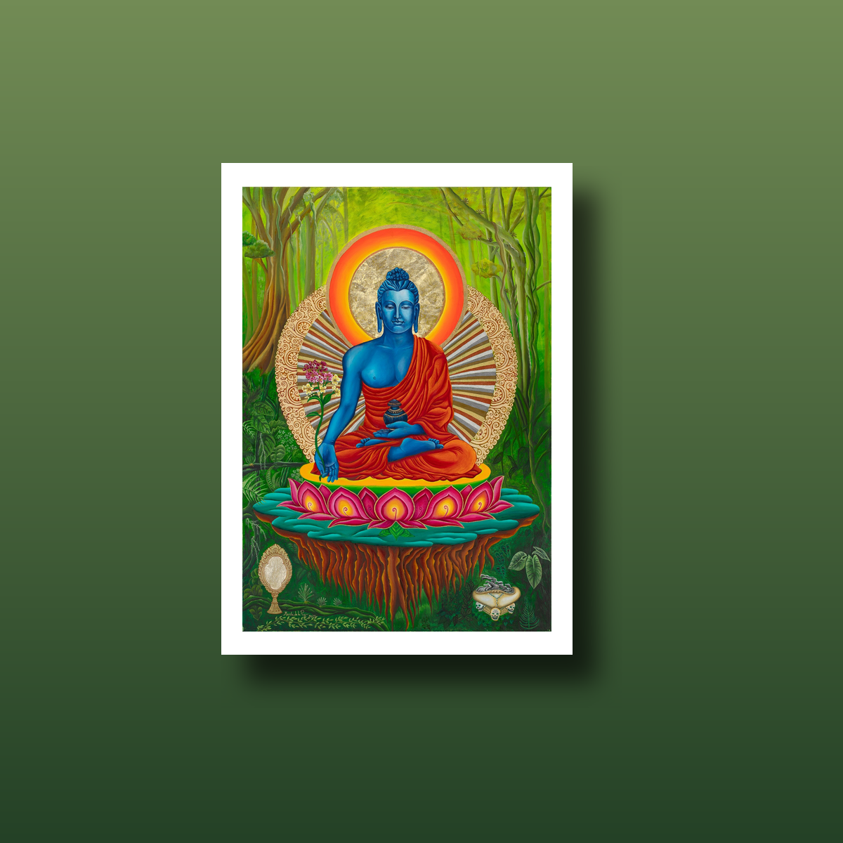 Medicine Buddha greeting card