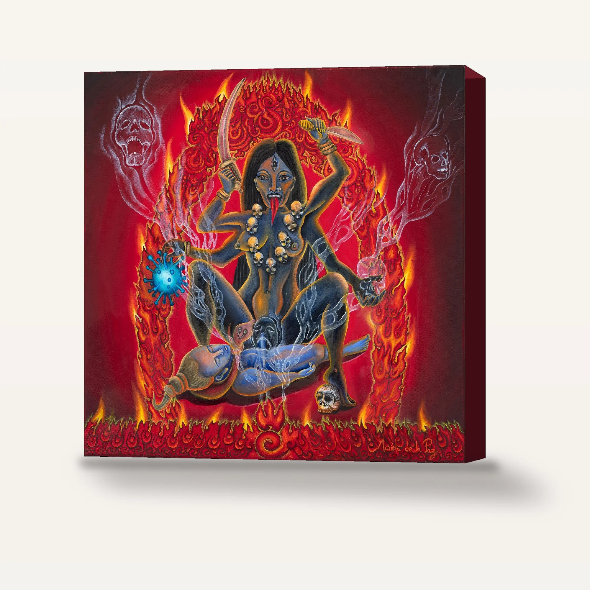 Kali's Wrath Canvas Wrap