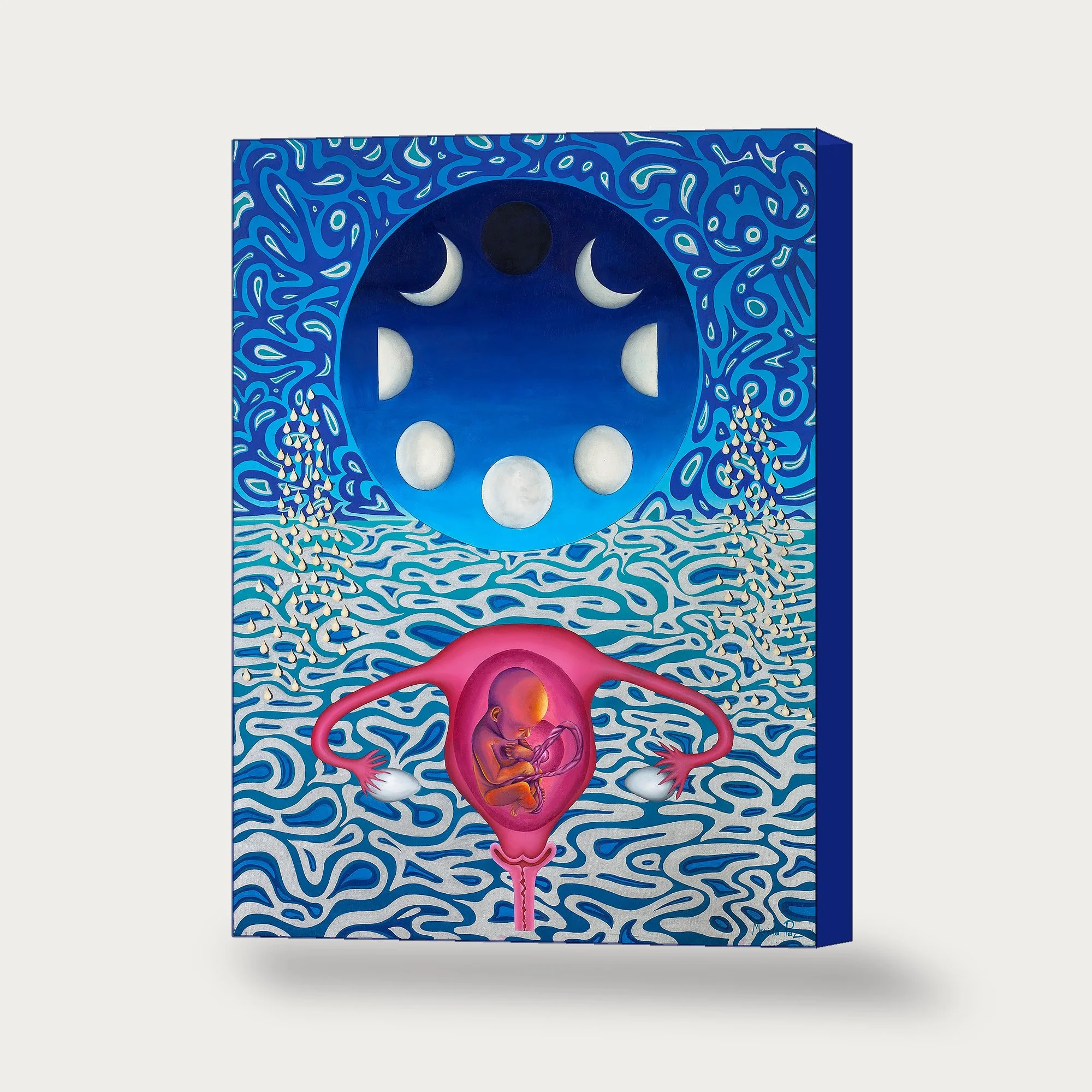 Moon Womb Canvas Wrap