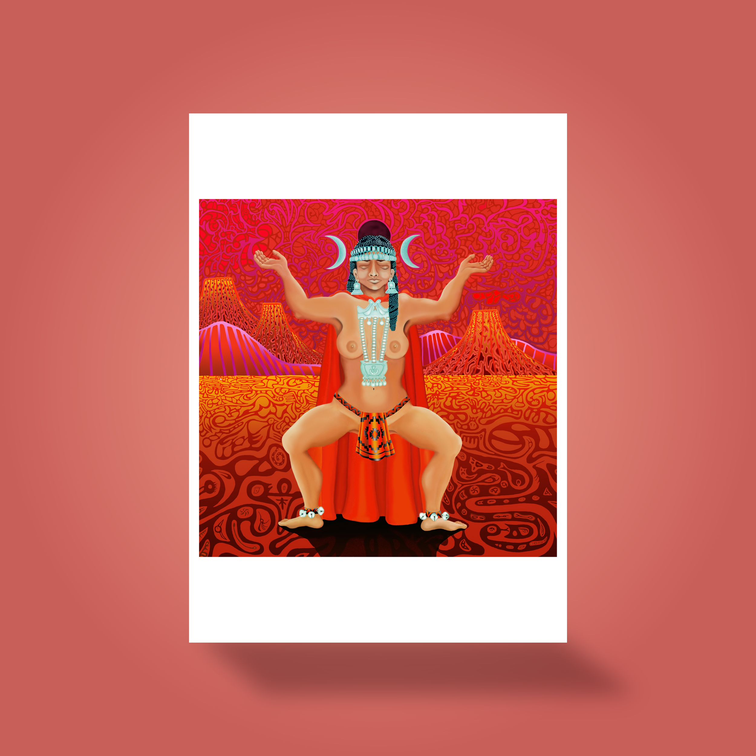 Copihue Greeting Card