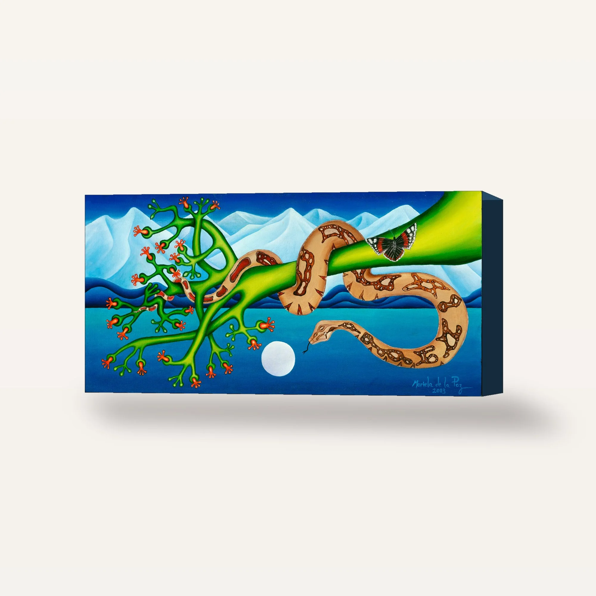 Kai-Kai's Moon Canvas Wrap