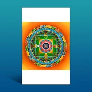 Water Medicine Mandala Greeting Card