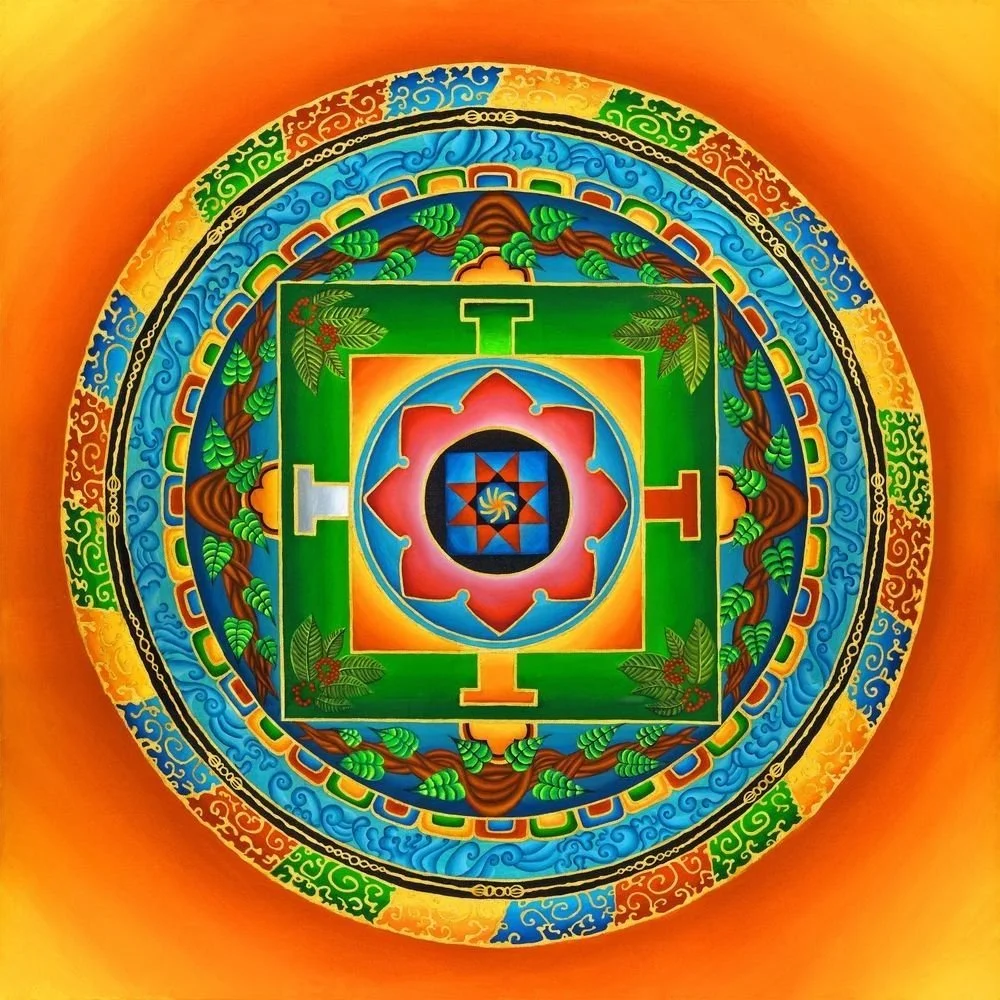 Water Medicine Mandala Original Oil