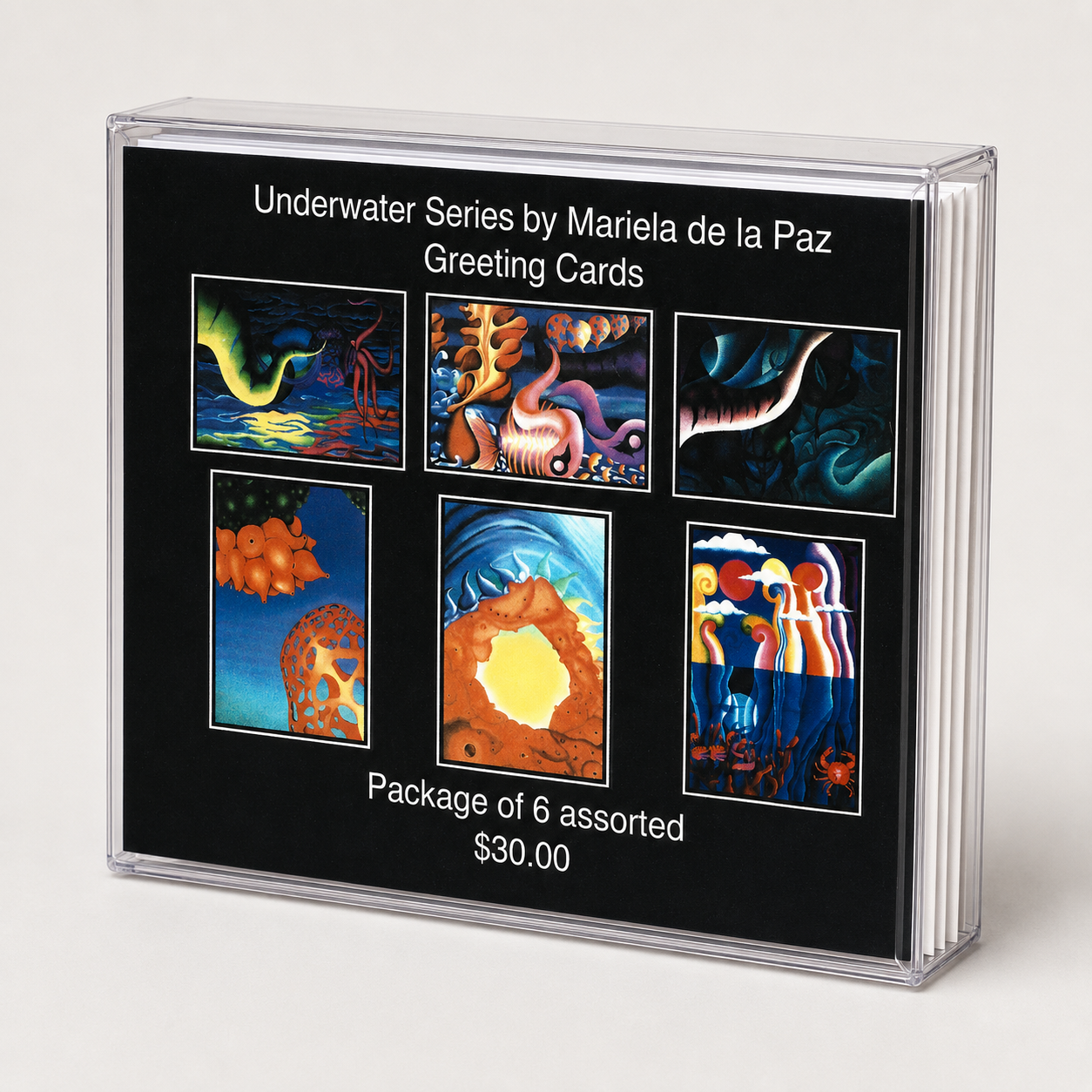 Set of Underwater Greeting Cards