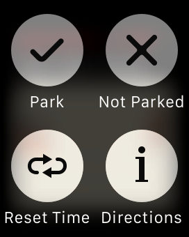 PARKTIME Watch Menu