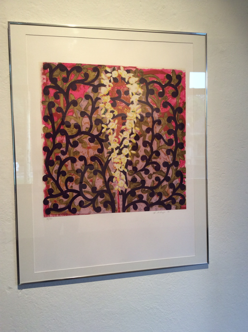 BEATRIZ MILHAZES Você me olha por quê? Por quê está me olhando?, 1992 Serigrafia sobre papel 100 x 70 cm Doação Banco Bozano Simonsen