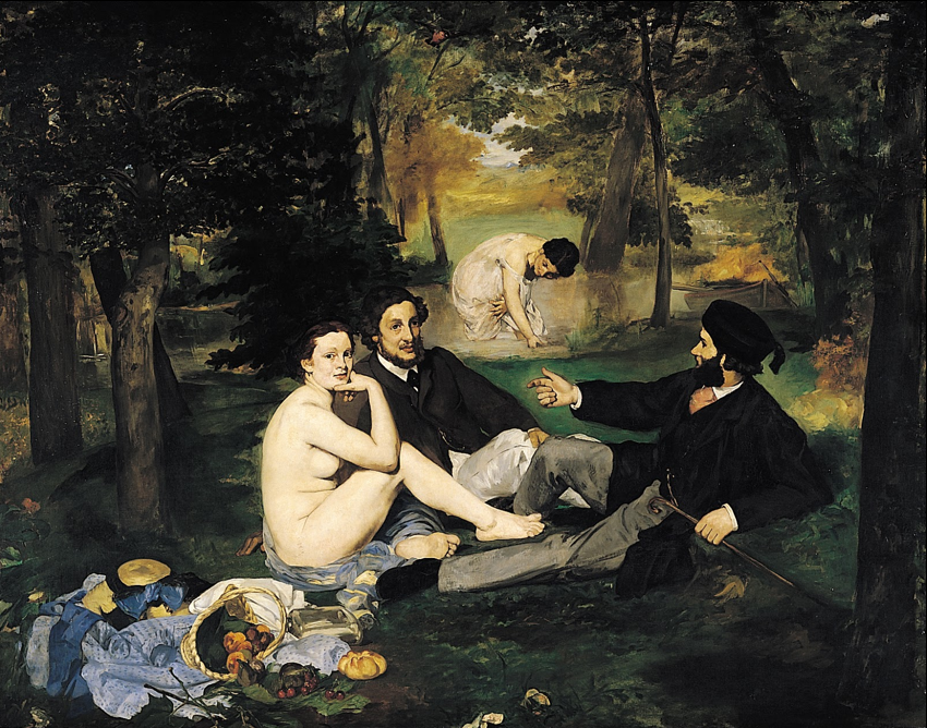 Almoço na relva, 1863