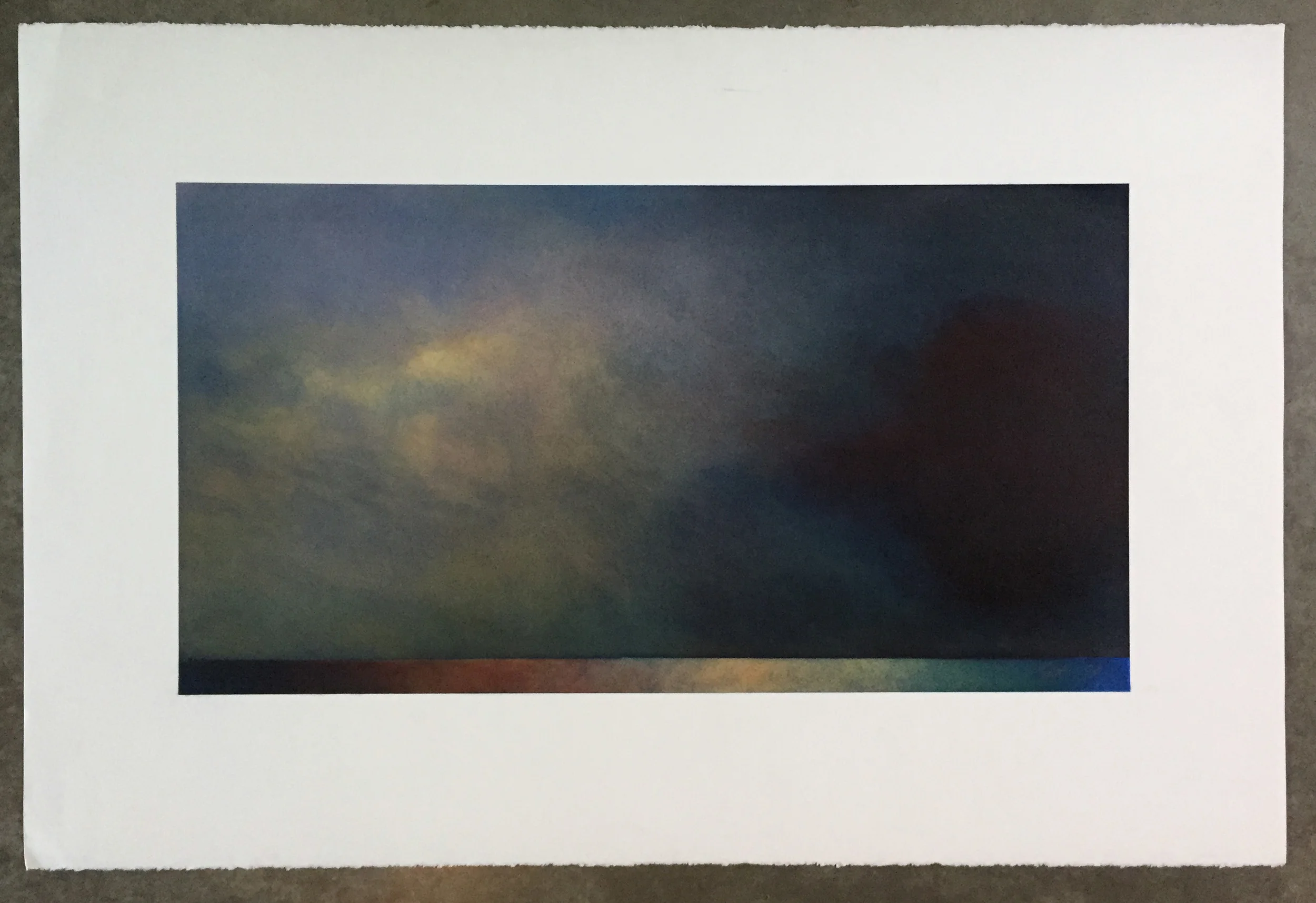   the hours  26" x 40"&nbsp;&nbsp; &nbsp;Pastel on Paper 