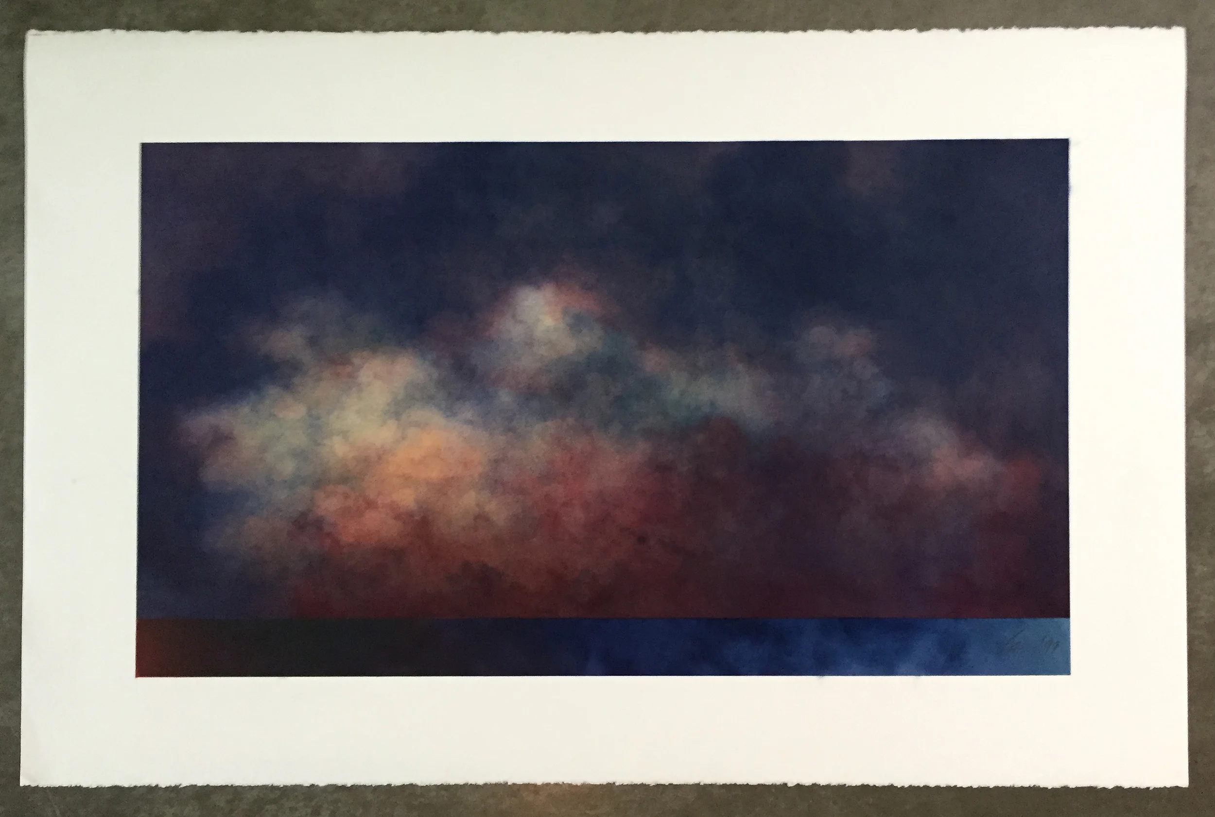   there  26" x 40"&nbsp;&nbsp; Pastel on paper 