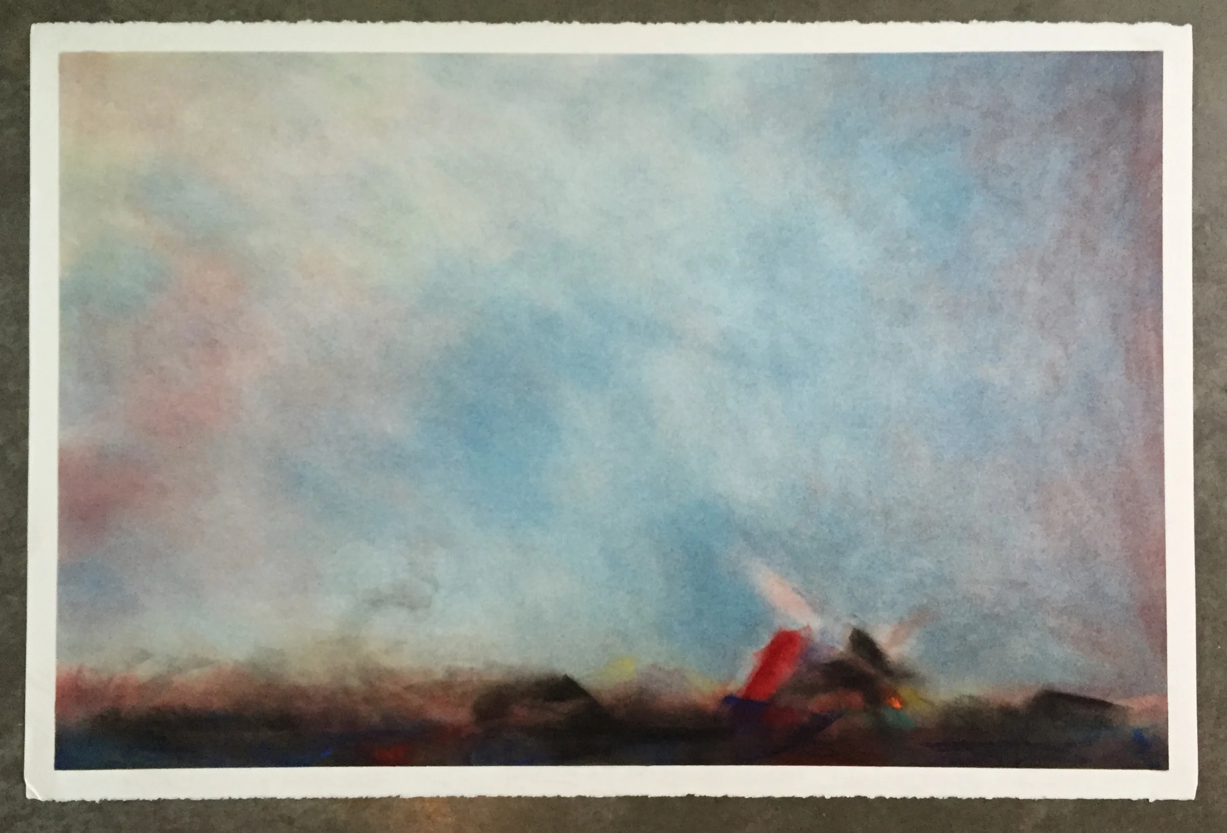   still there  26" x 40"&nbsp;&nbsp; Pastel on paper 