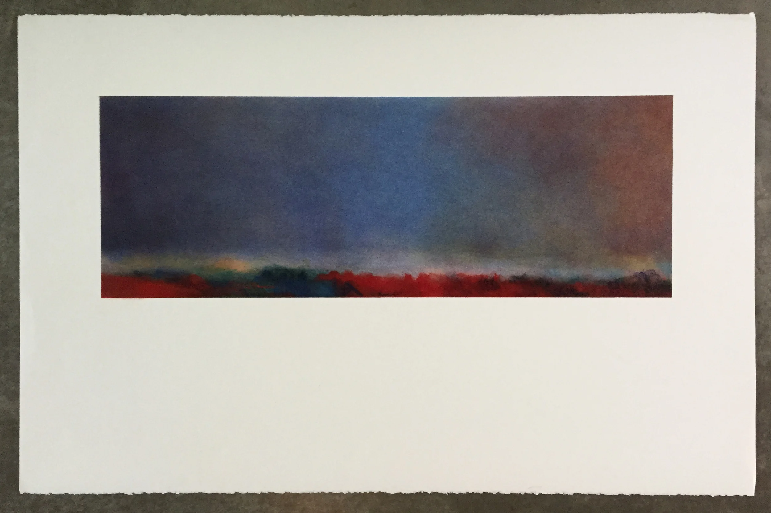   coming up...  26" x 40"&nbsp;&nbsp; Pastel on paper 