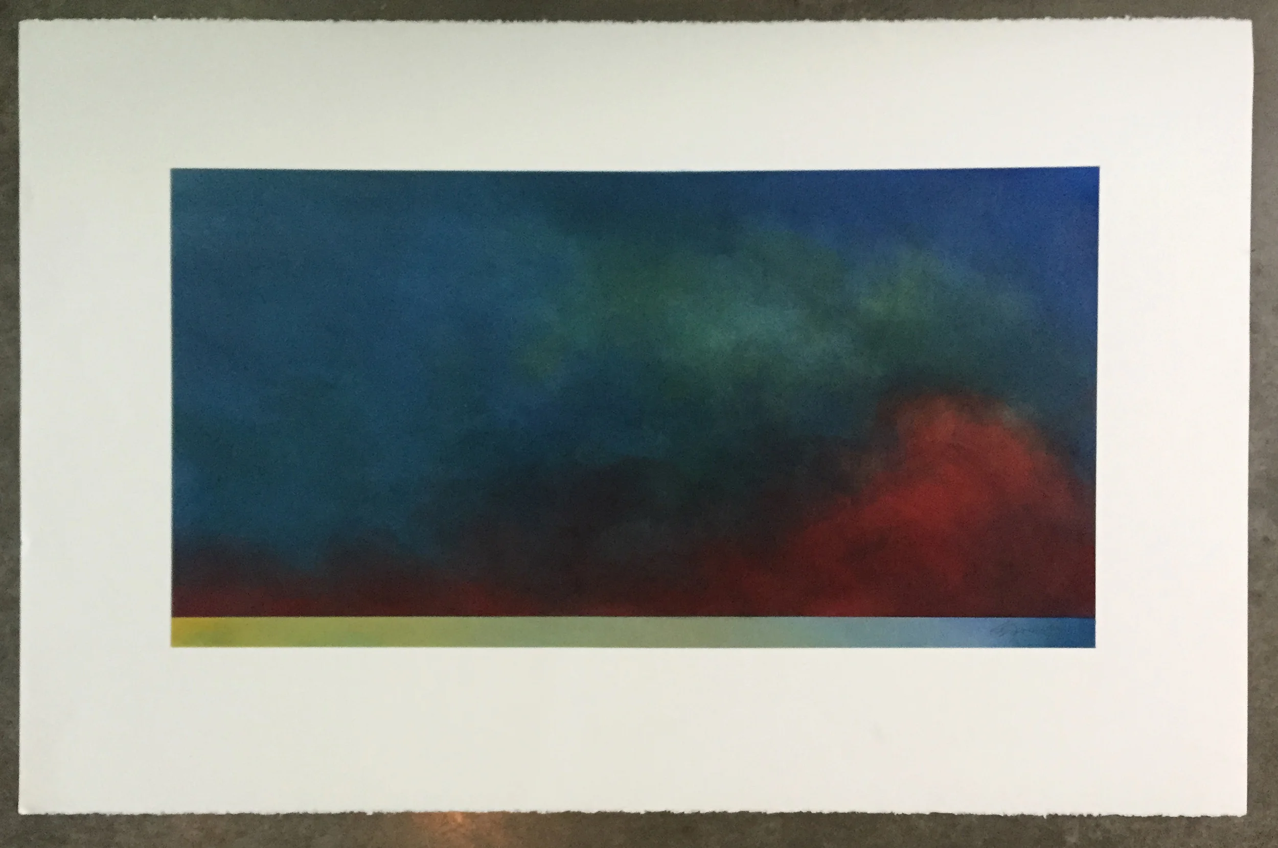   way out there  26" x 40"&nbsp;&nbsp; Pastel on paper 