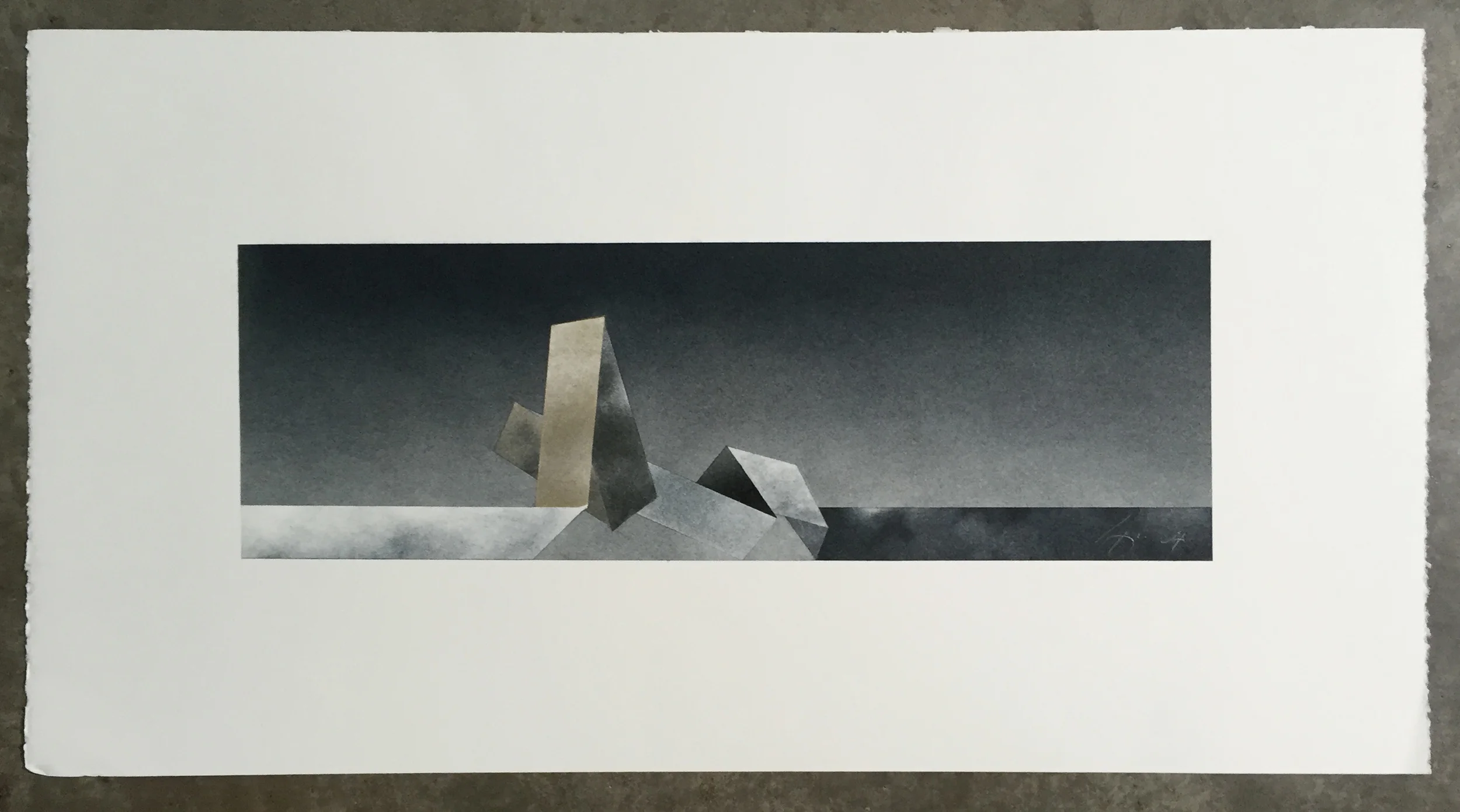   Scape I  14” X 26”    Click on top right of any image to enlarge.   