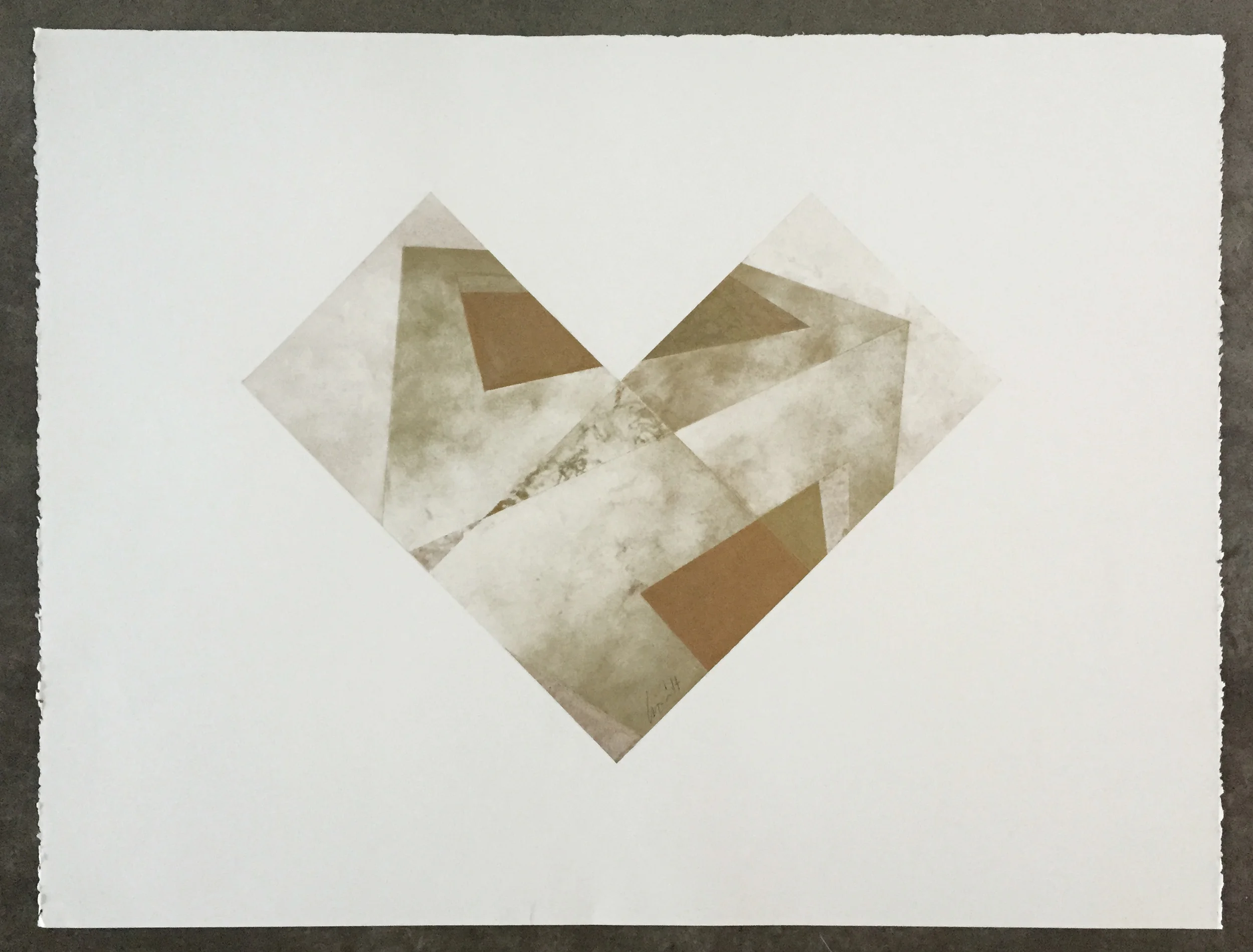   wedge project 1  22" x 30" pastel on paper 