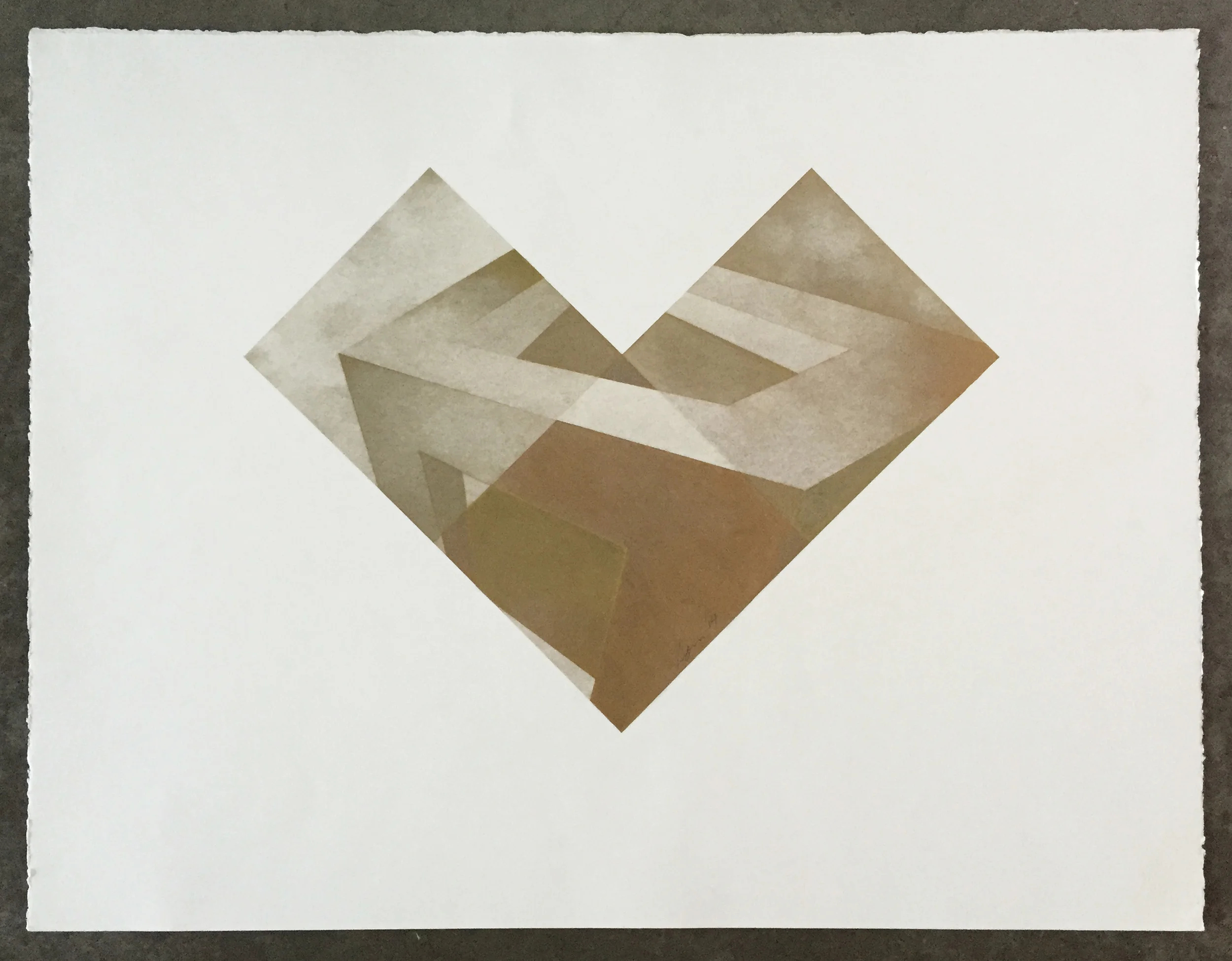   wedge project 2  22" x 30" pastel on paper 