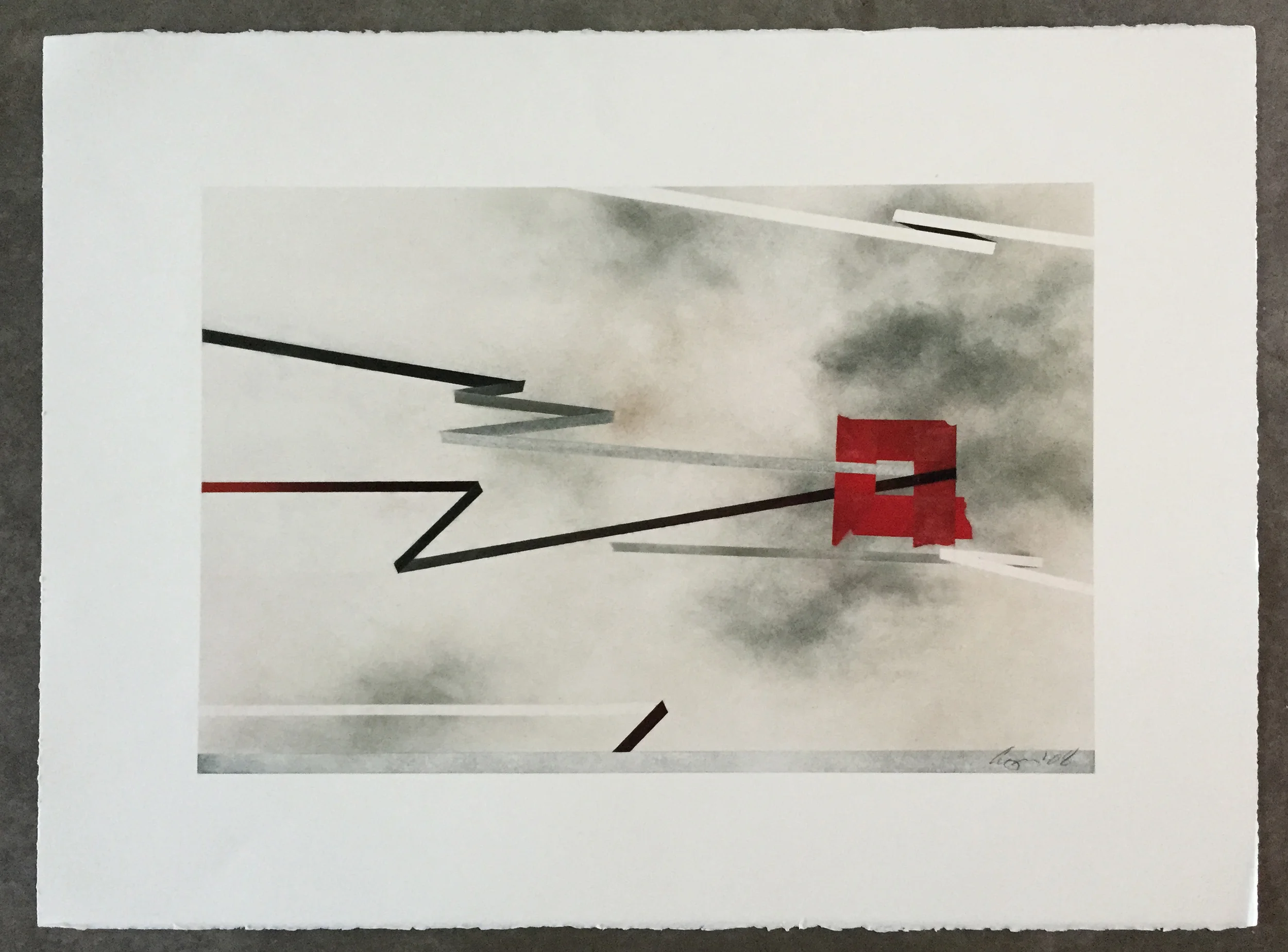   calling  20" x 26" pastel on paper 