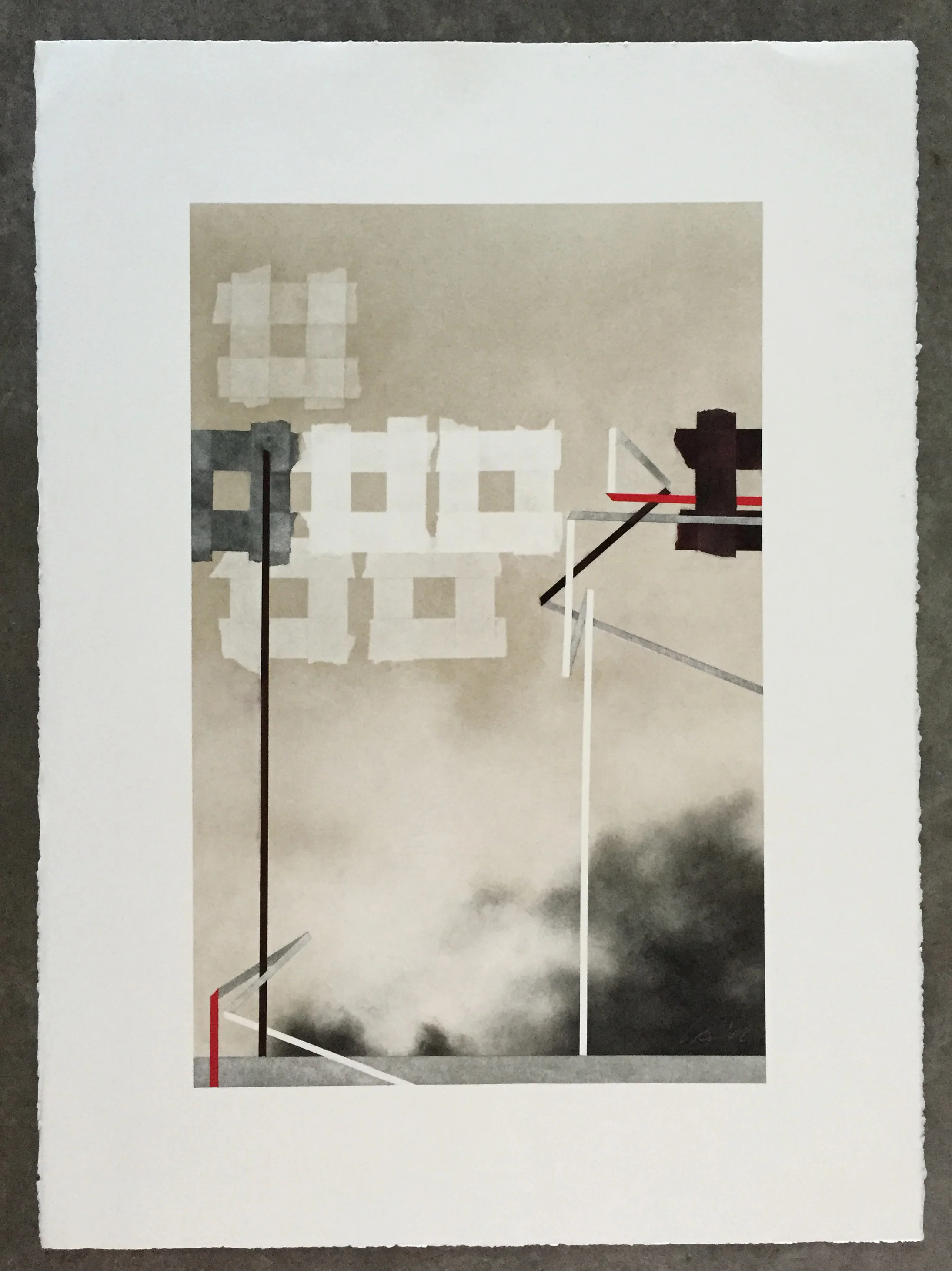   chorus I  26" x 20" pastel on paper 