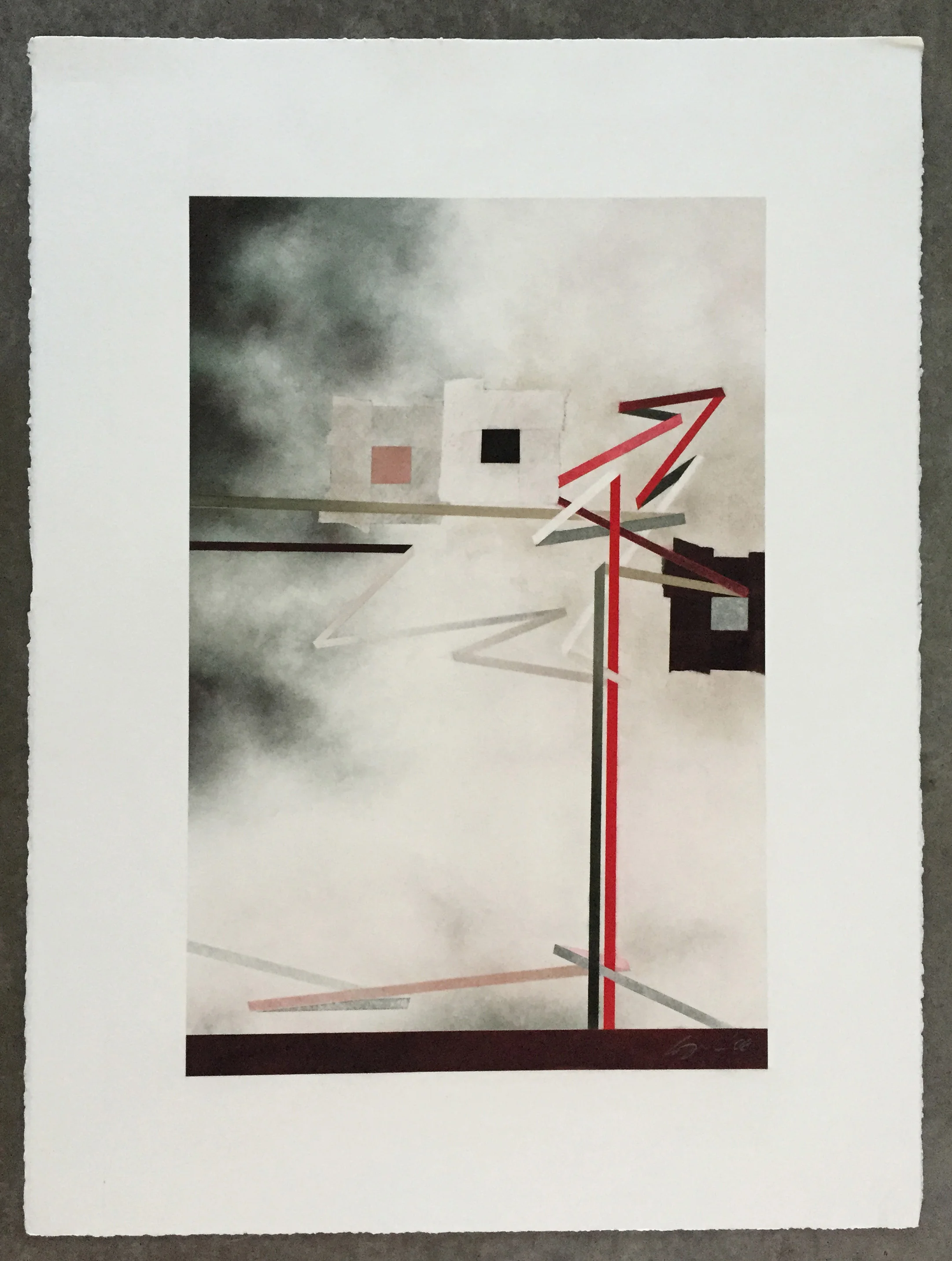   chorus II  26" x 20" pastel on paper 